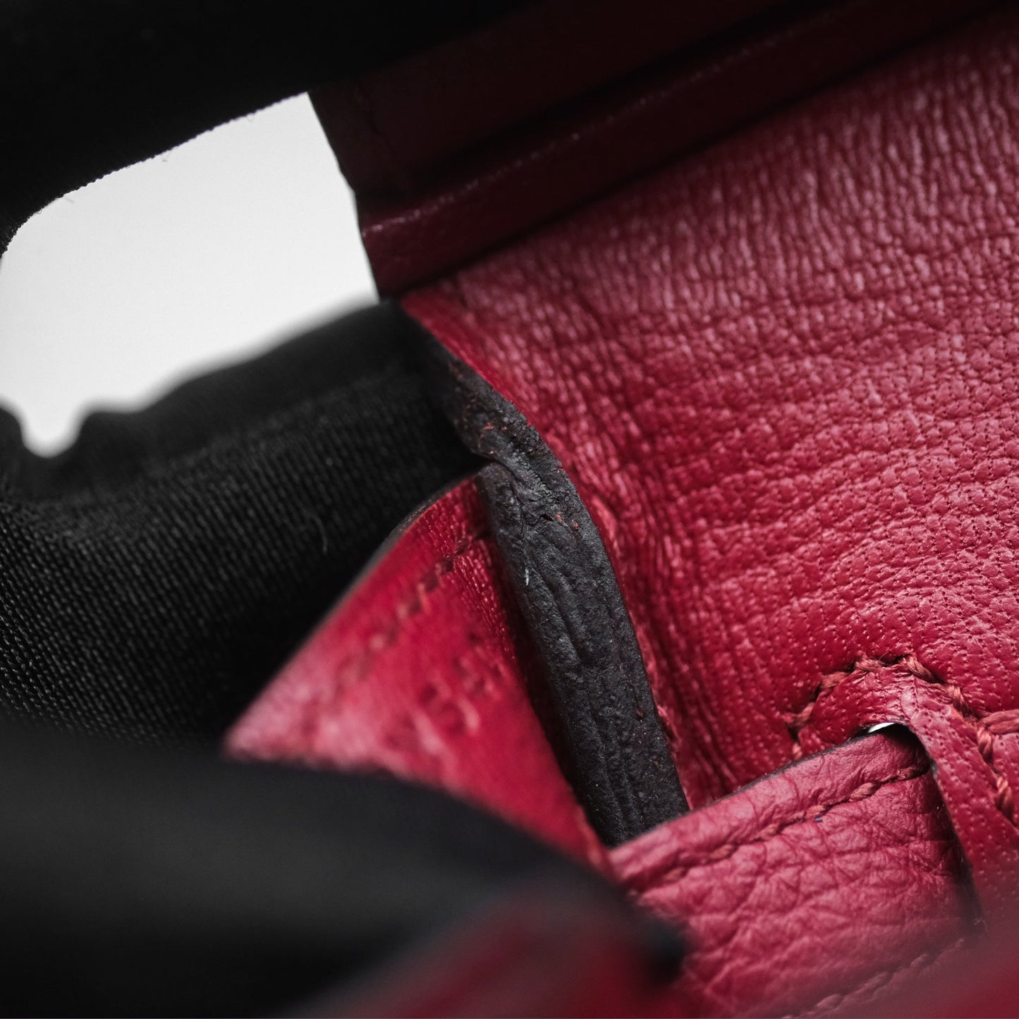 Hermès Birkin 25 Retourne Rouge Grenat K1 Togo Gold Hardware