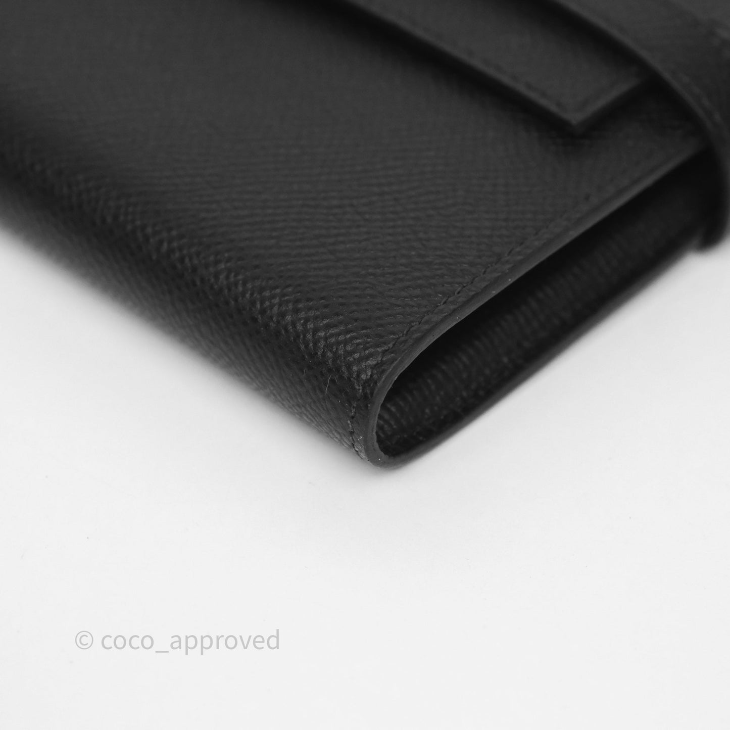 Hermès Kelly Wallet Black Noir 89 Epsom Gold Hardware