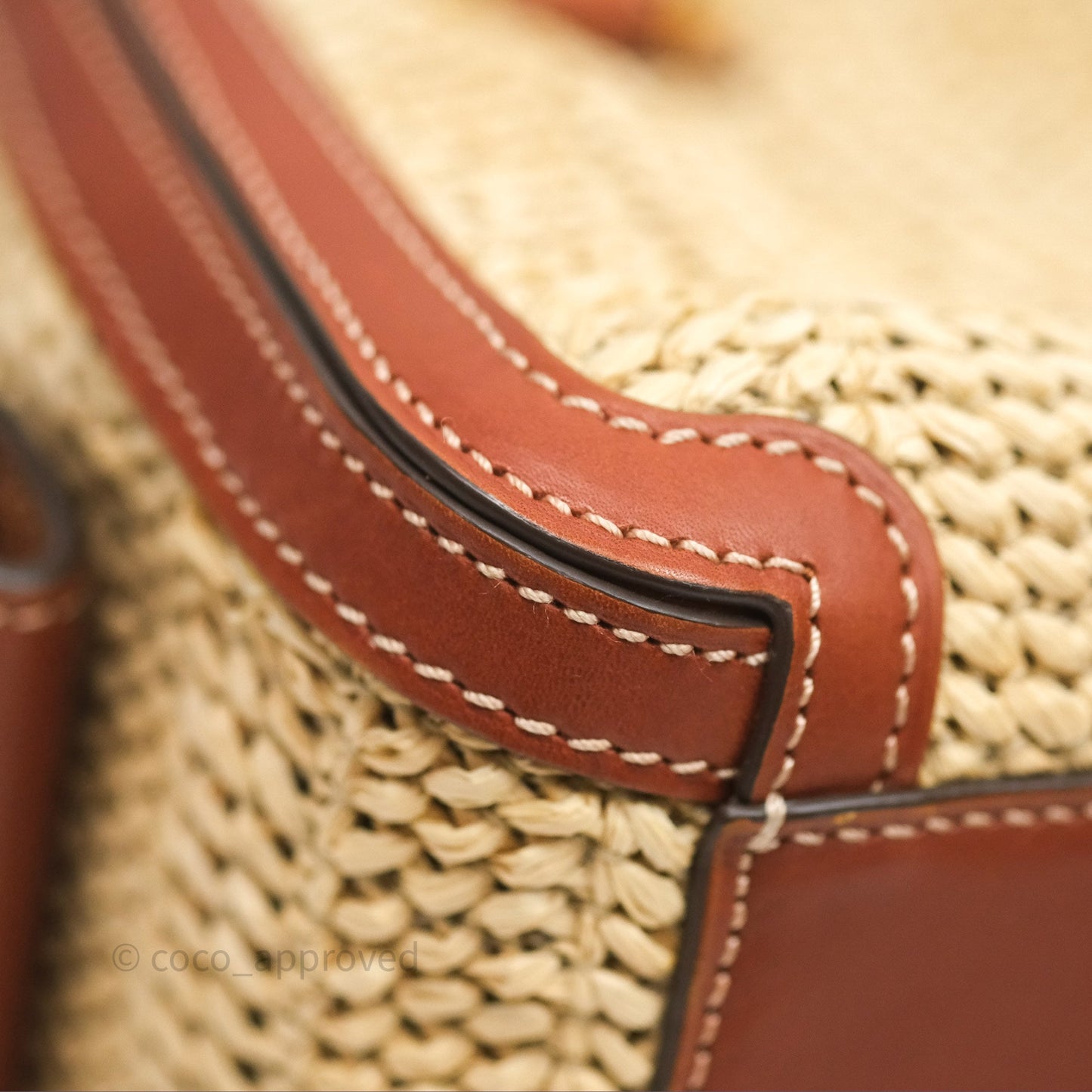 Delvaux Cool Box MM Bohème Raffia Brown