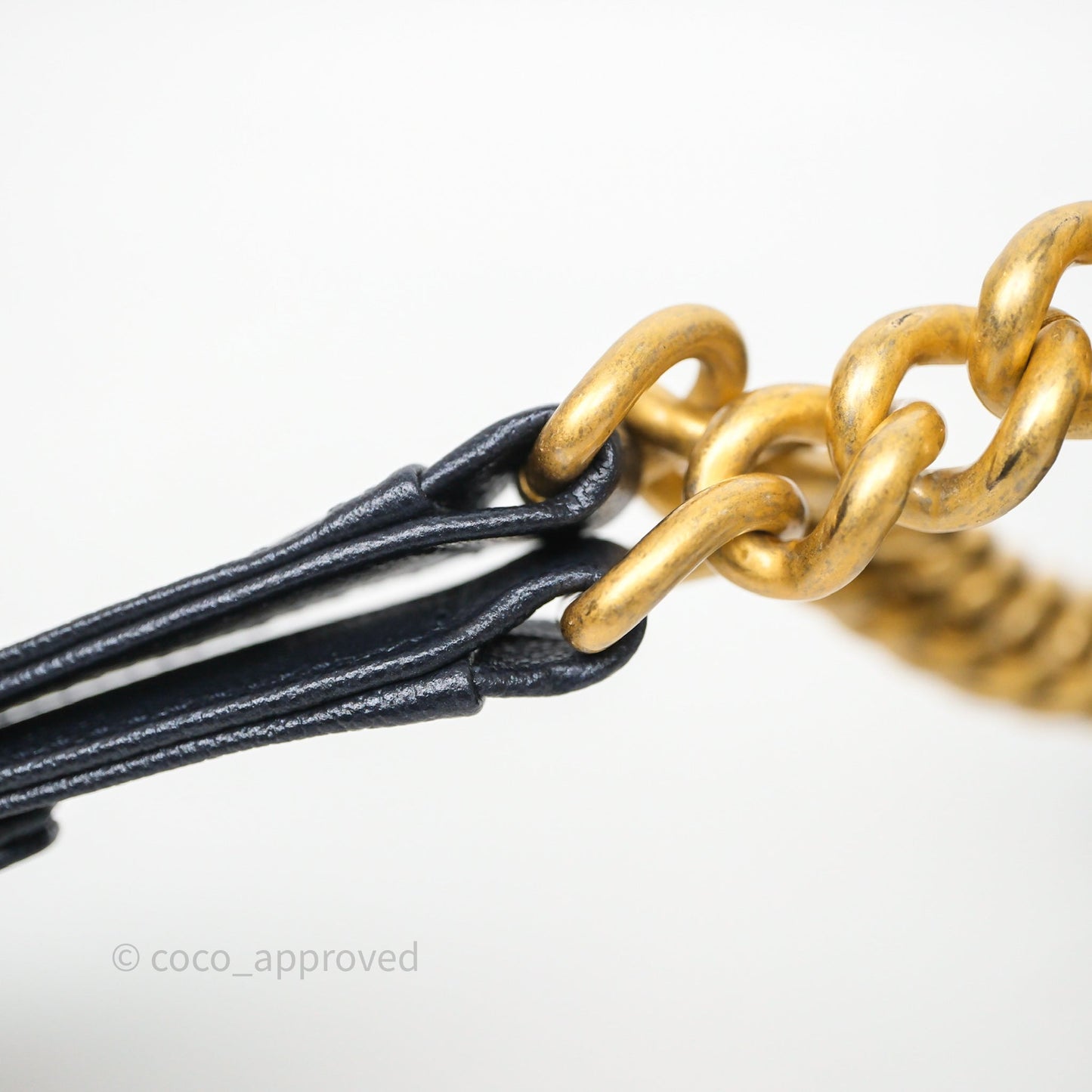 Chanel Quilted Medium Boy Dark Navy Caviar Aged Gold Hardware