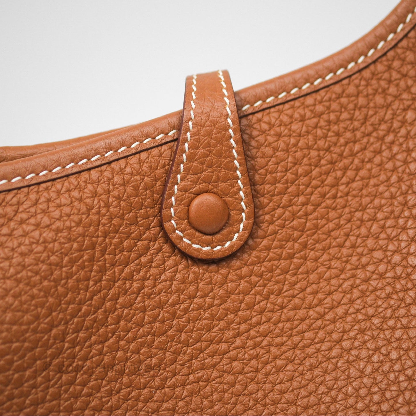 Hermès Mini Evelyne 16 Gold Clemence Palladium Hardware