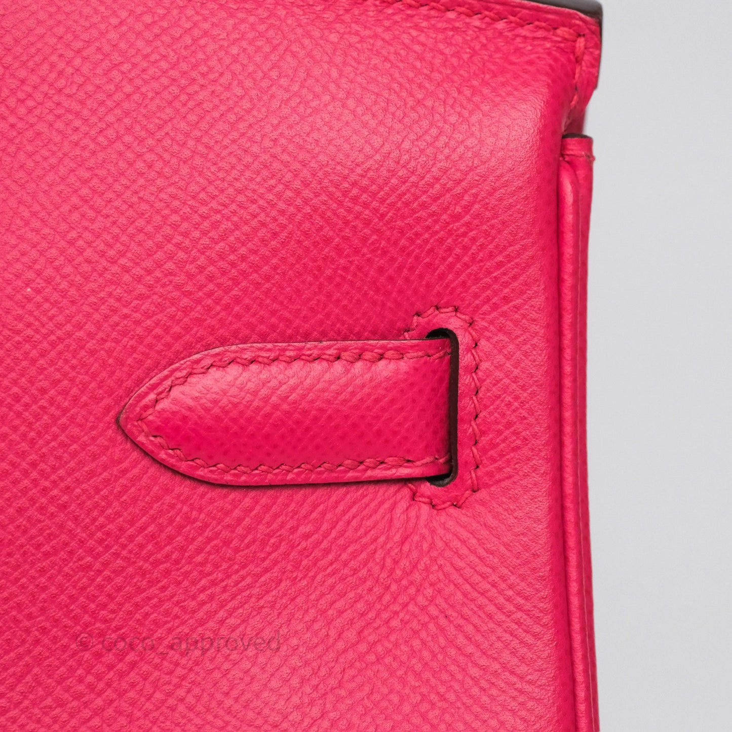 Hermès Birkin Retourne 30 Rose Extreme I6 Epsom Gold Hardware