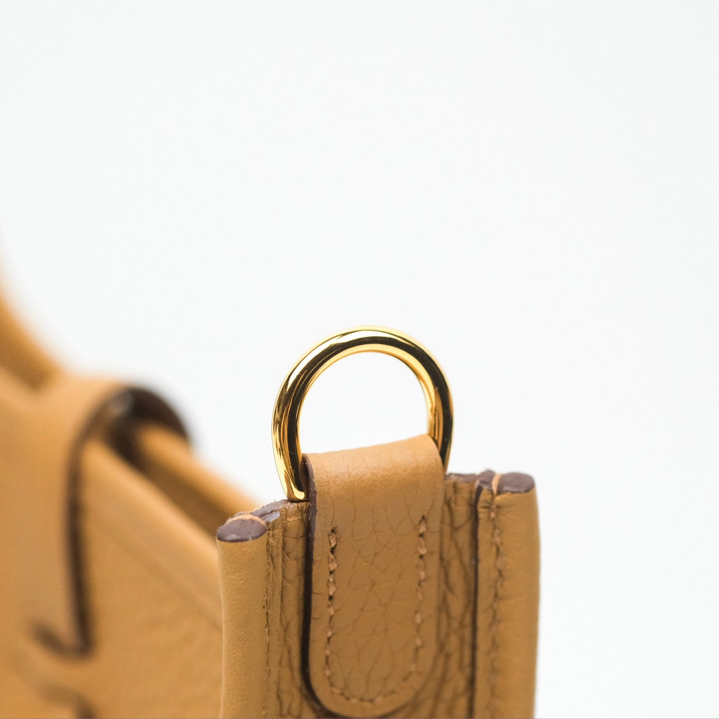 Hermès Mini Evelyne 16 Biscuit 48 Clemence Gold Hardware