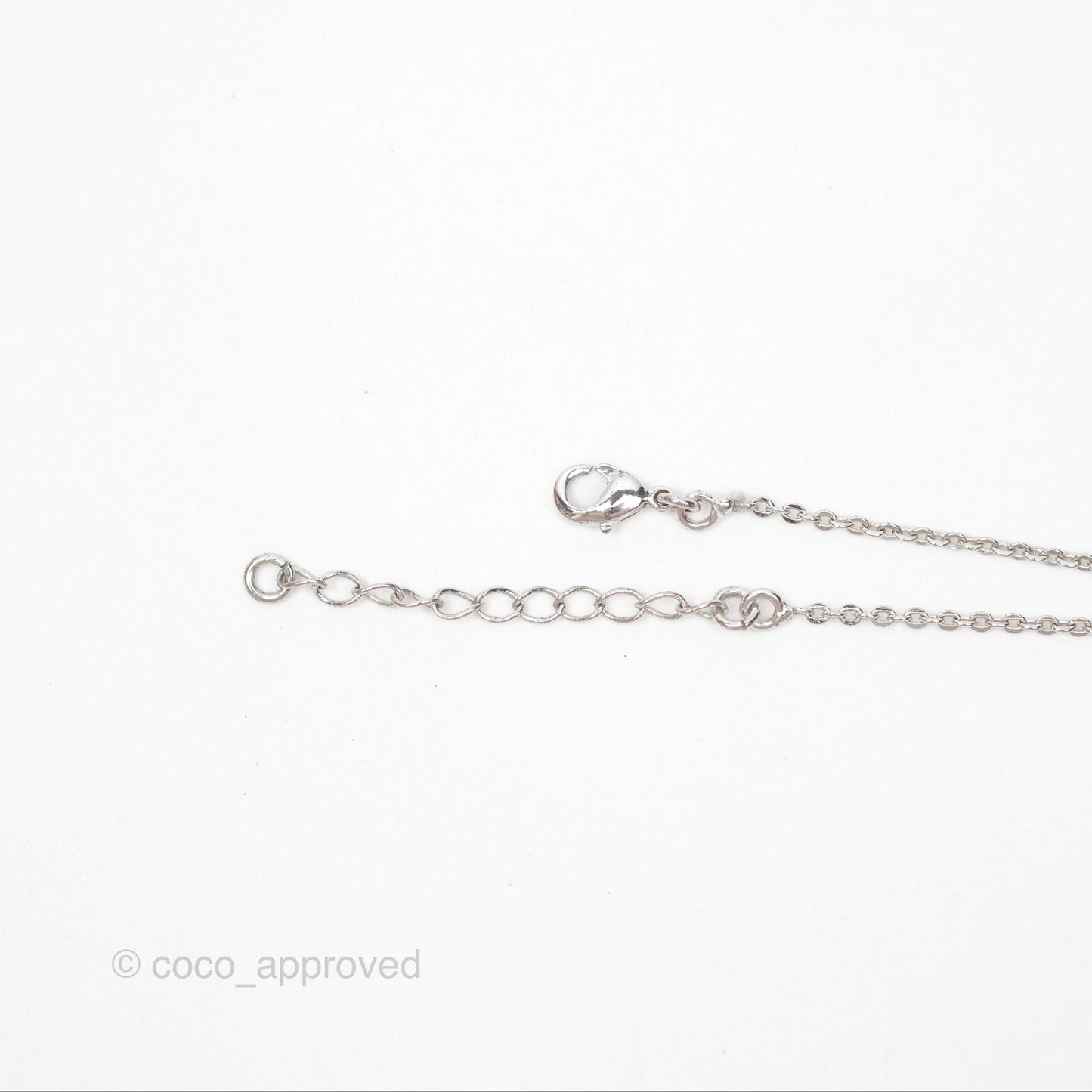 Hermès Pop H Pendant Necklace Blanc 01 Palladium Hardware