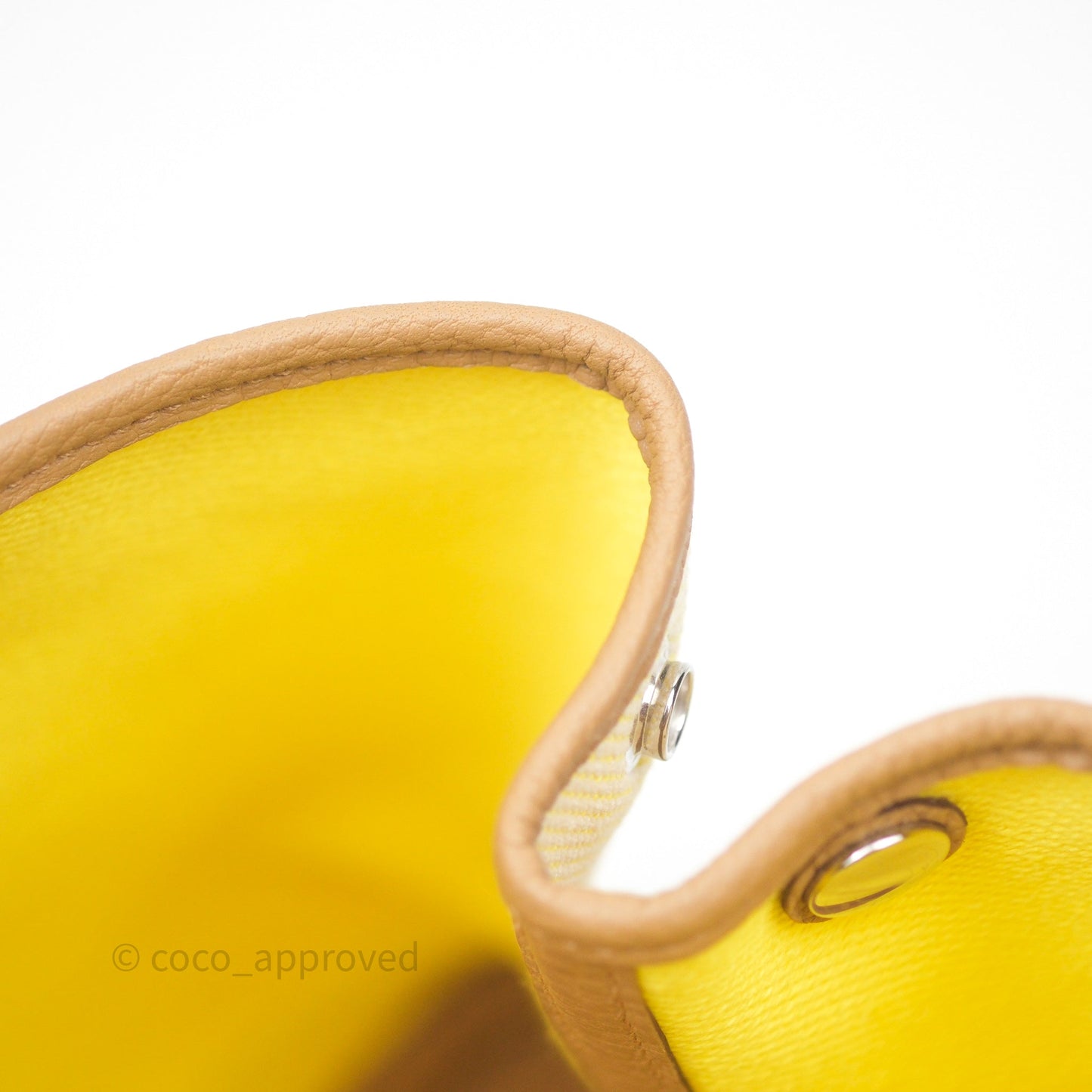 Hermès Garden Party 30 Canvas Ecru-Jaune Citron 9N/ Biscuit 48