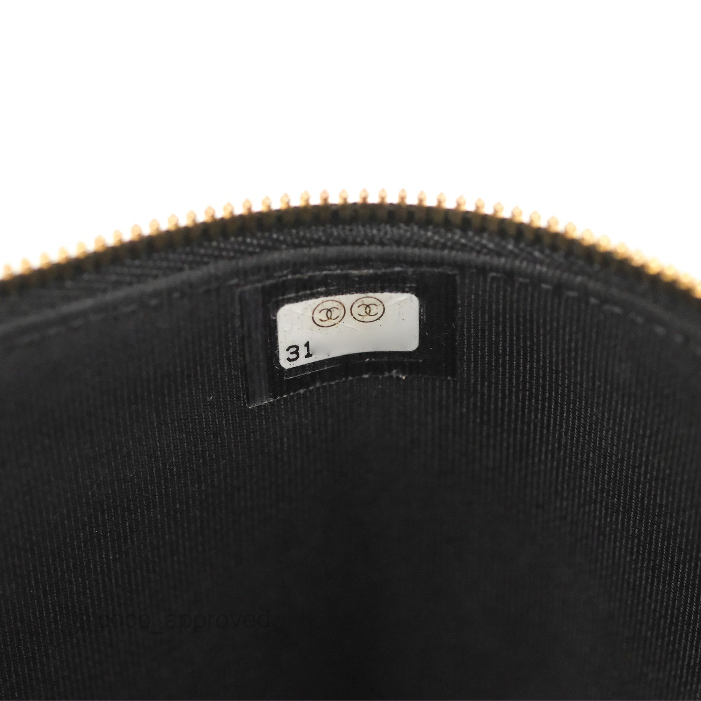 Chanel Vanity With Chain Black Goatskin Aged Gold Hardware