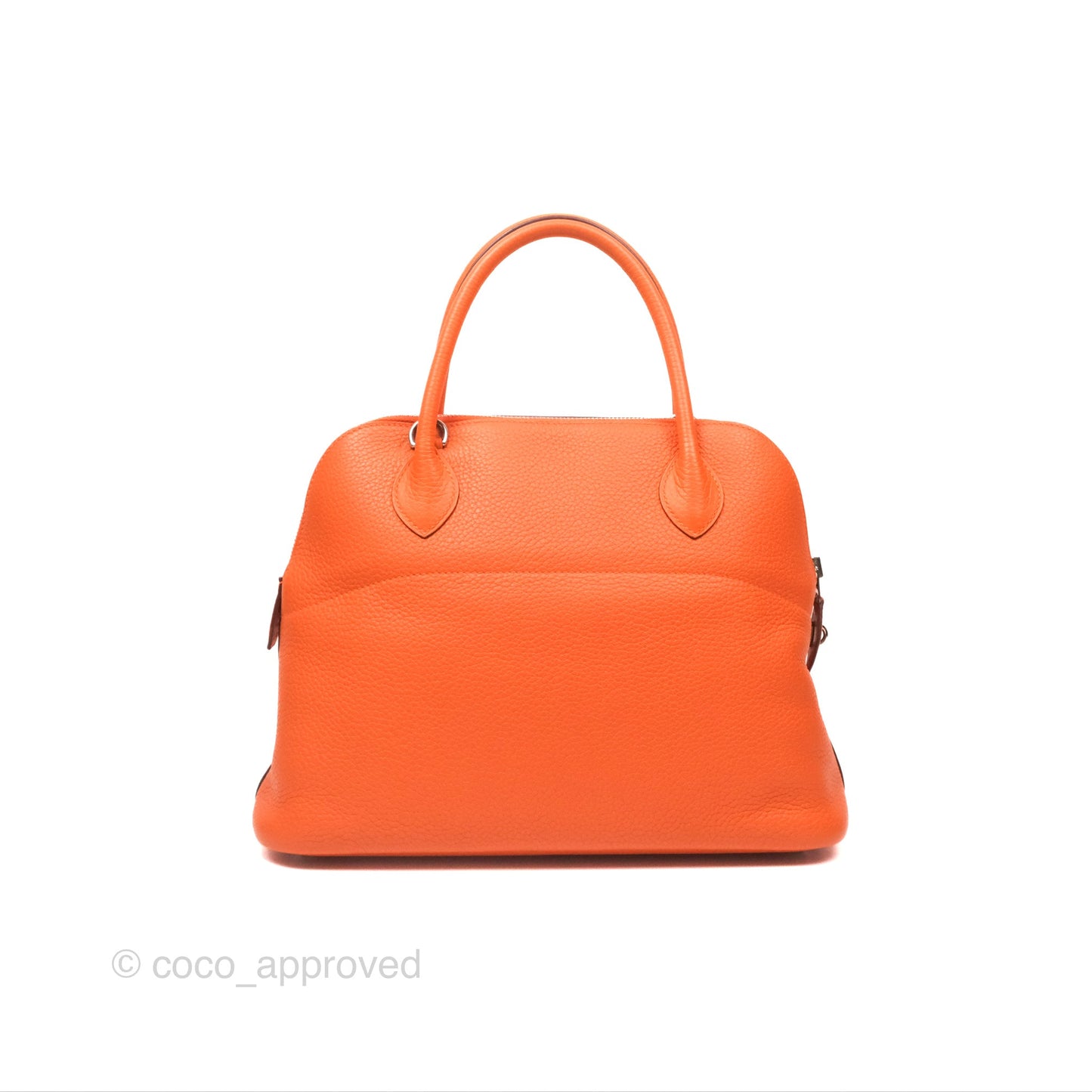 Hermès Bolide 31 Orange H Clemence Palladium Hardware