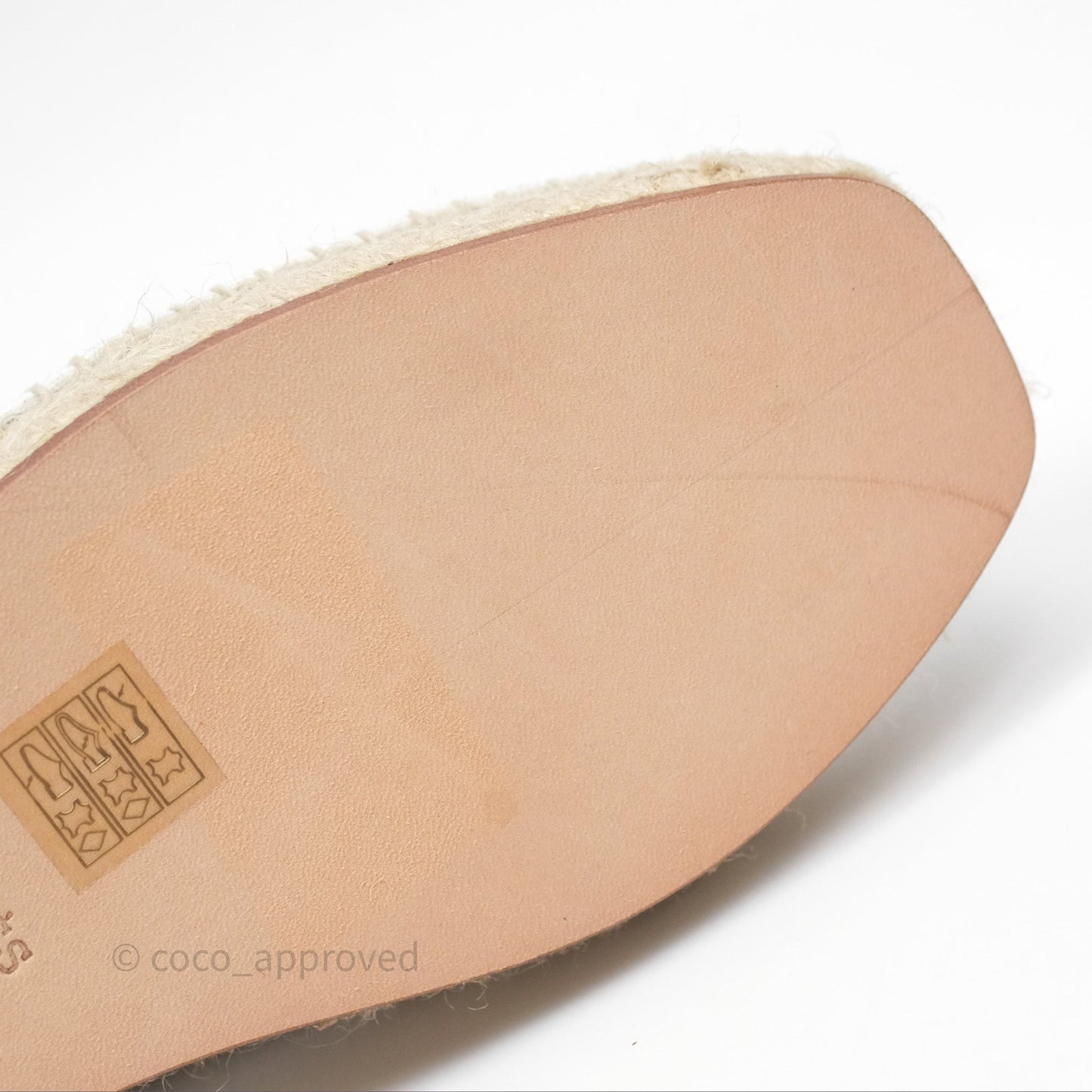 Hermès Guapa Espadrille Blanc Calfskin Size 37