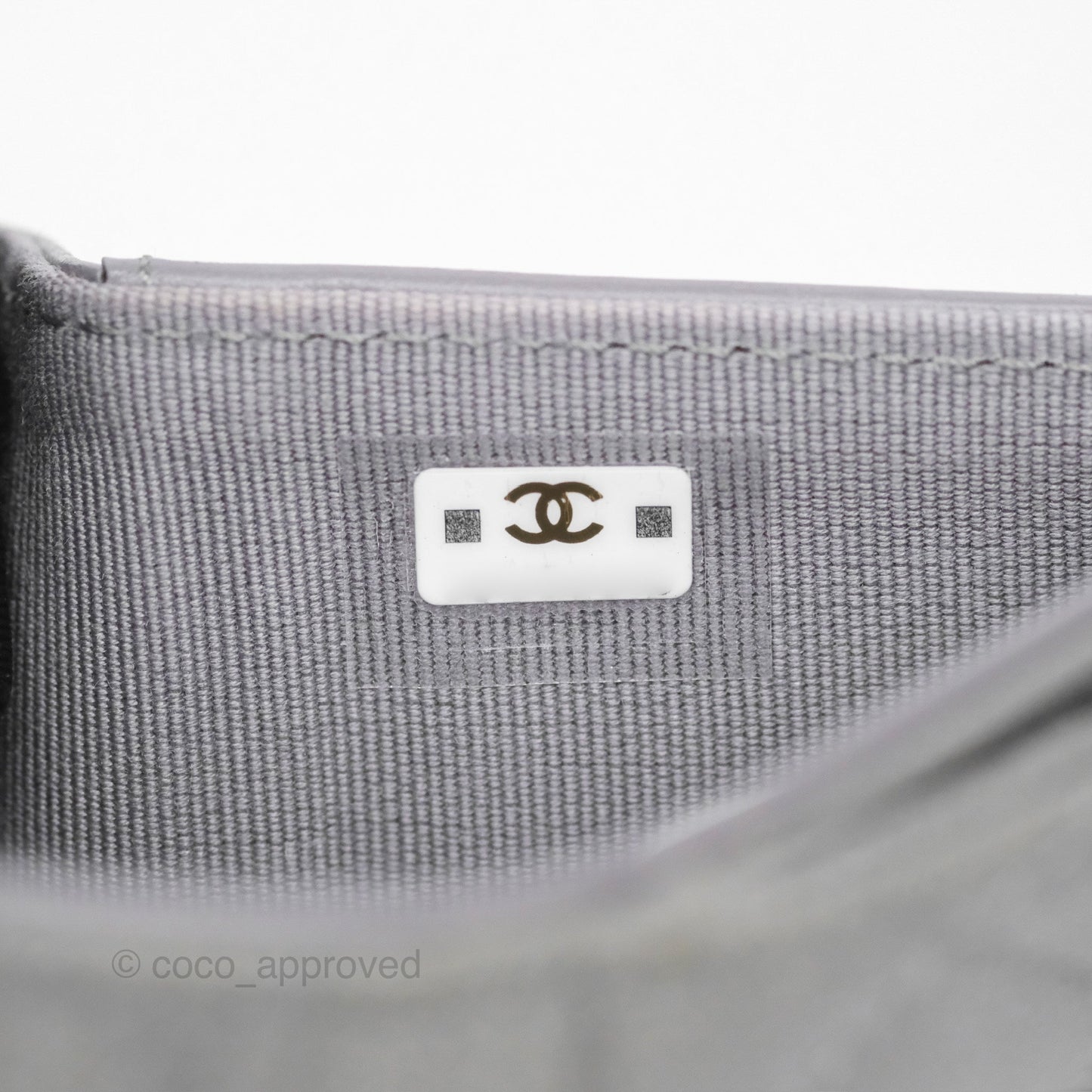 Chanel Classic Short Flap Wallet Grey Caviar Gold Hardware