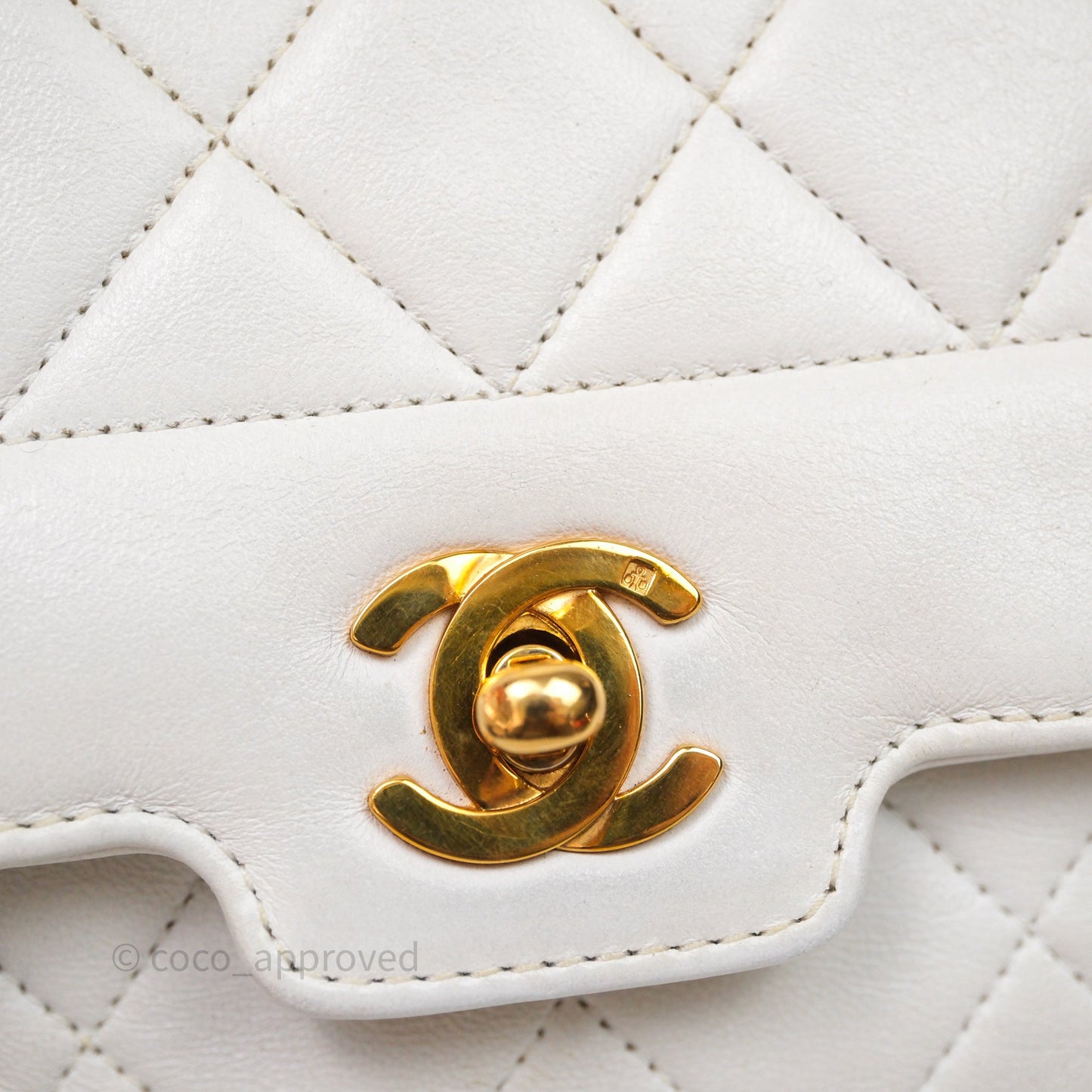 Chanel Vintage Mini Bijoux Chain Flap Bag White Gold Hardware