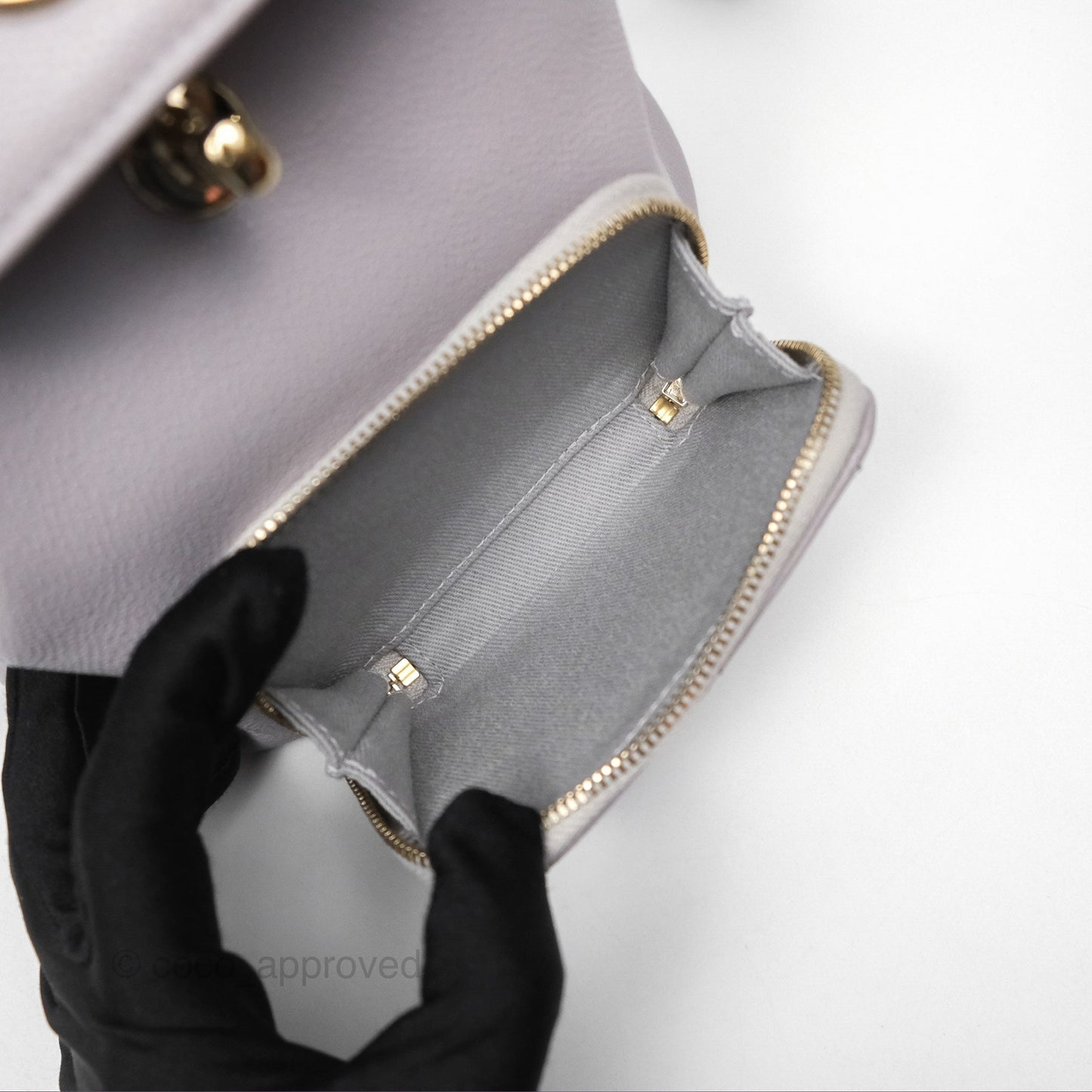 Chanel Mini Business Affinity Backpack Grey Caviar Gold Hardware 22B