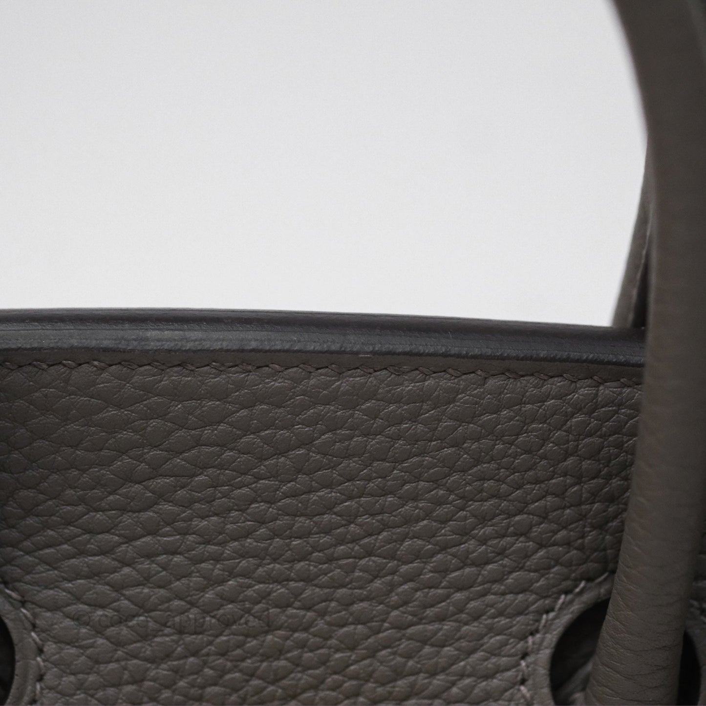 Hermès Birkin 25 Retourne Gris Meyer 0L Togo Gold Hardware