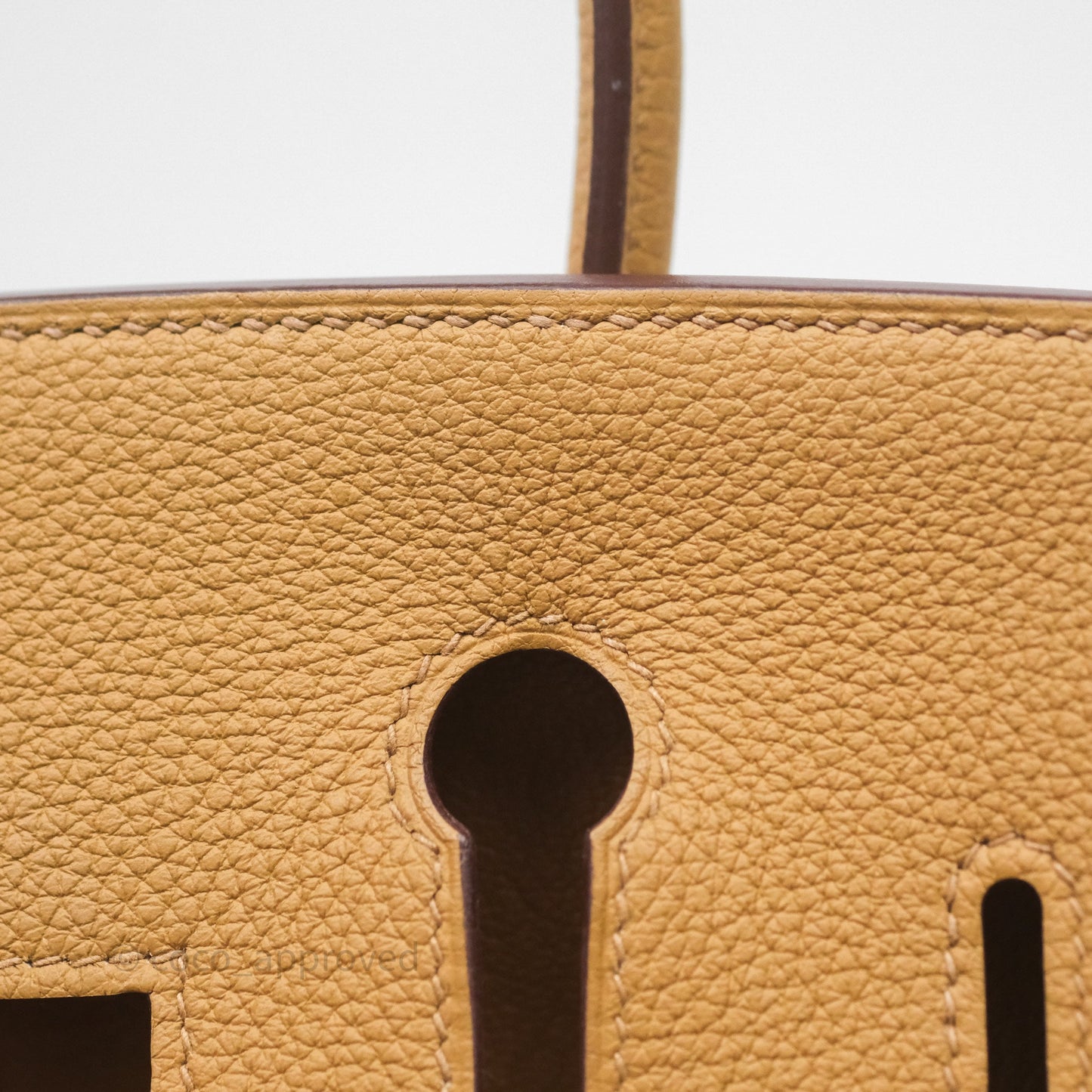 Hermès Birkin 25 Retourne Biscuit 4B Togo Gold Hardware