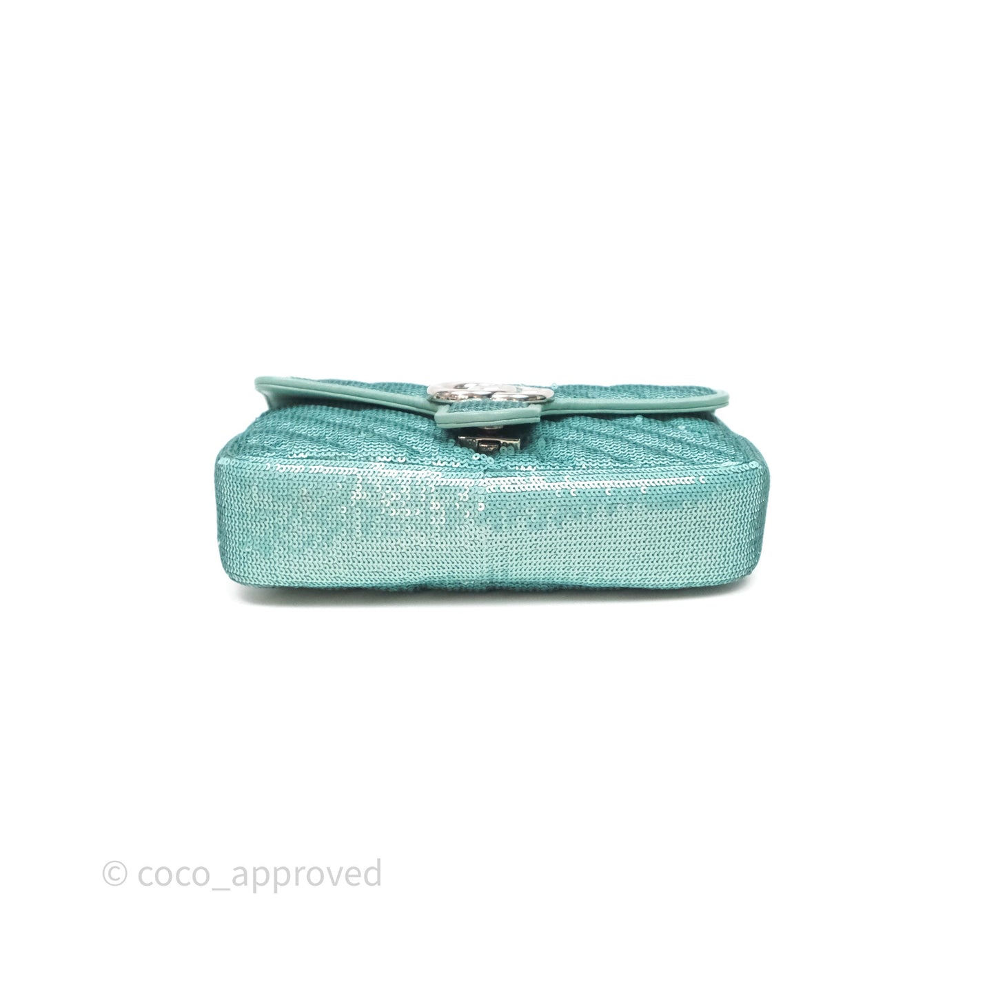 Gucci Mini Marmont Small Sequin Silver Hardware