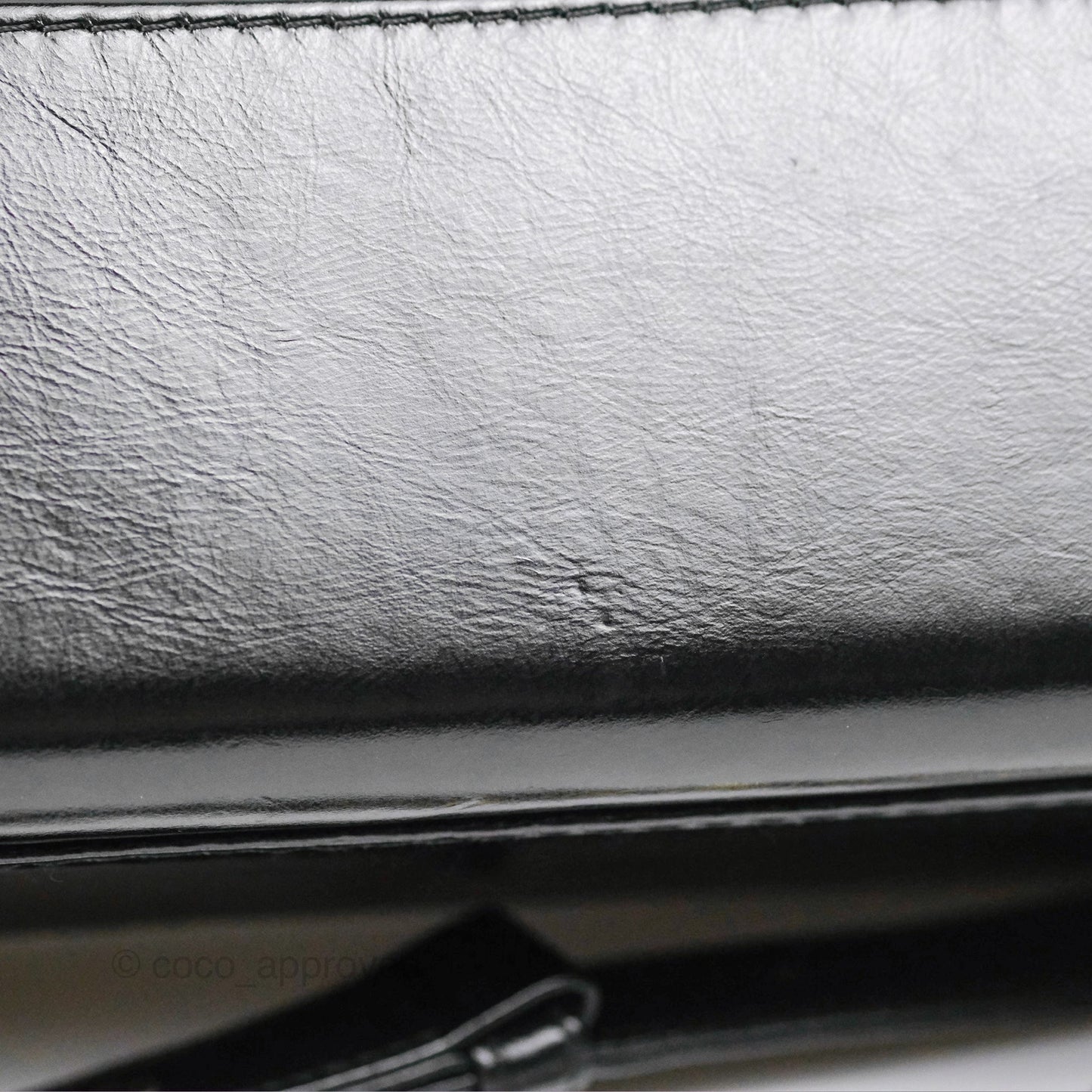 Chanel Large Gabrielle Tweed Green Black Calfskin