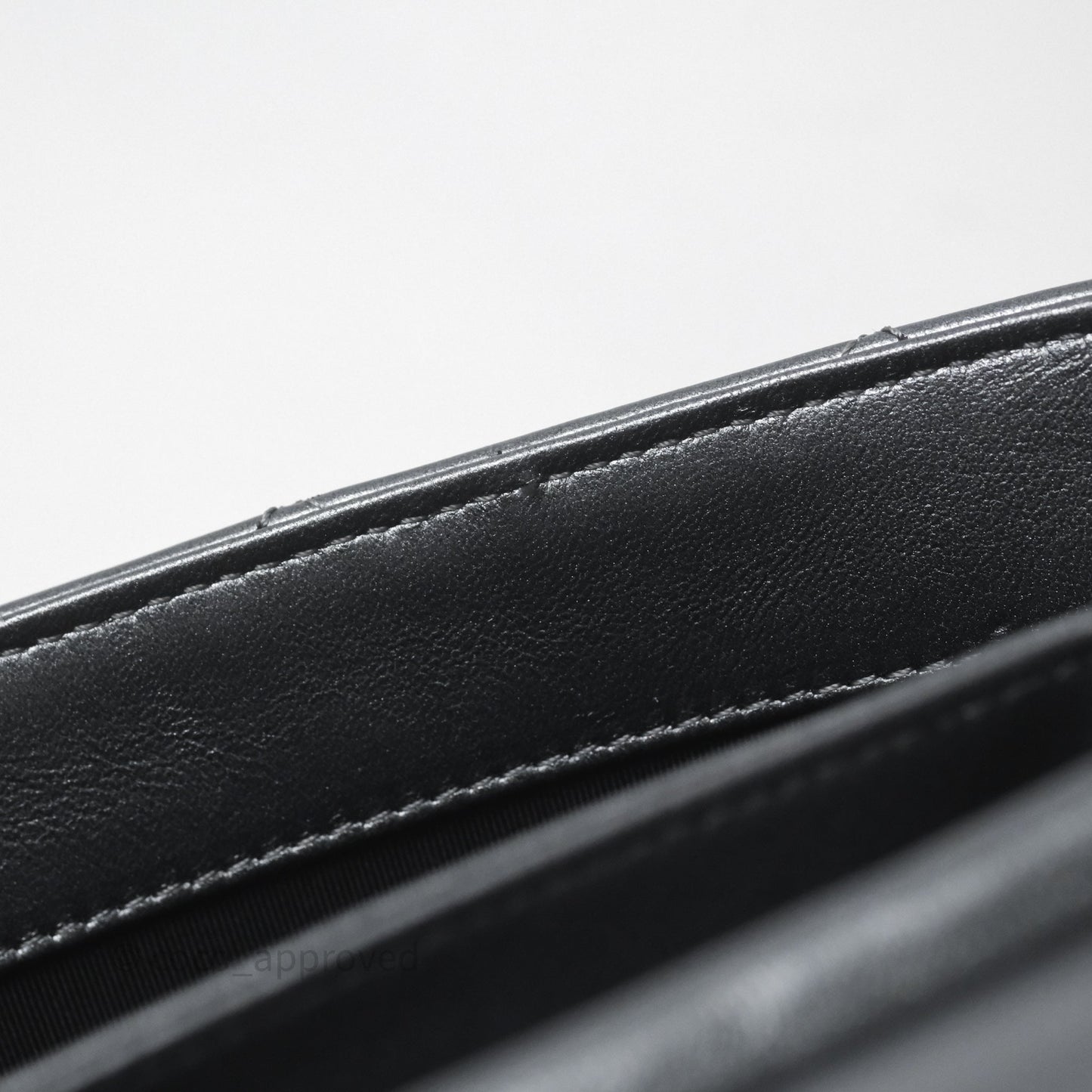 Chanel Clutch with Chain Metallic Dark Grey Silver Hardware