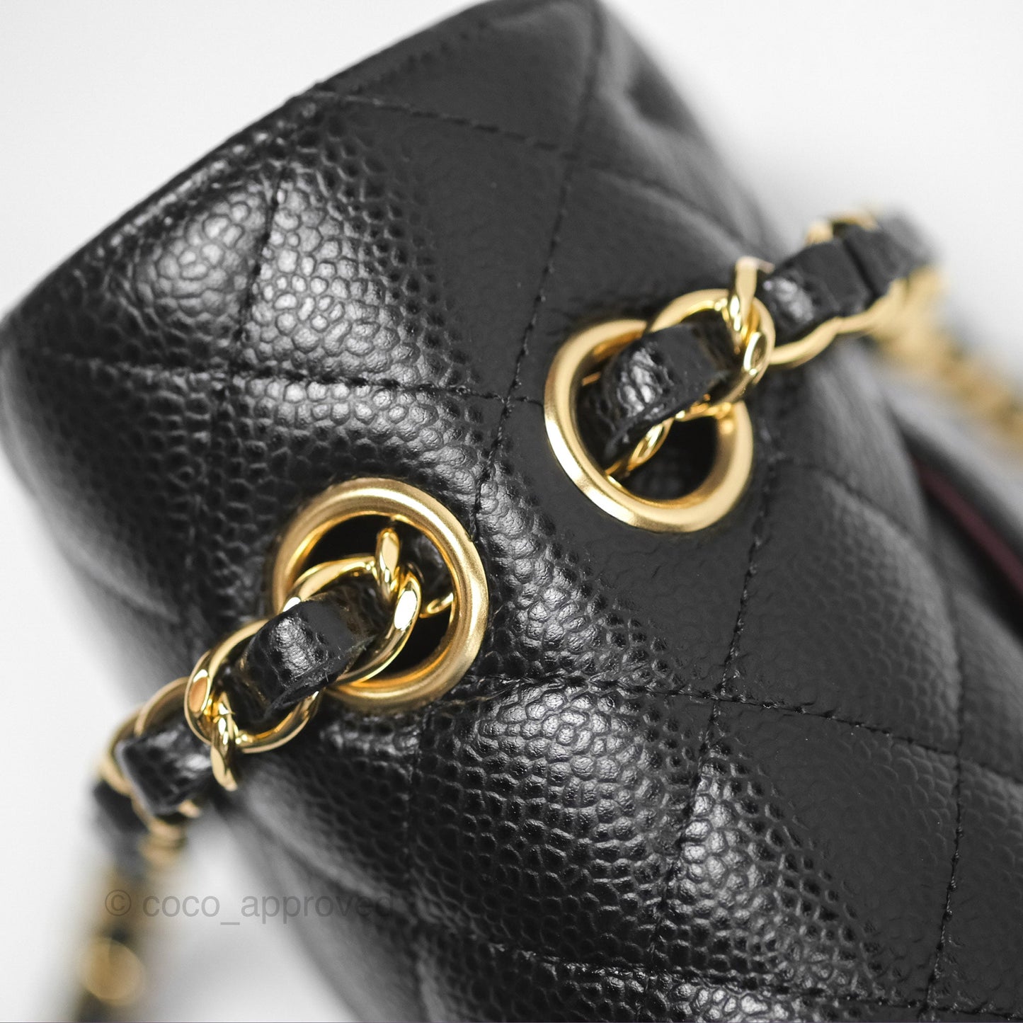Chanel Classic M/L Medium Flap Quilted Black Caviar Gold Hardware