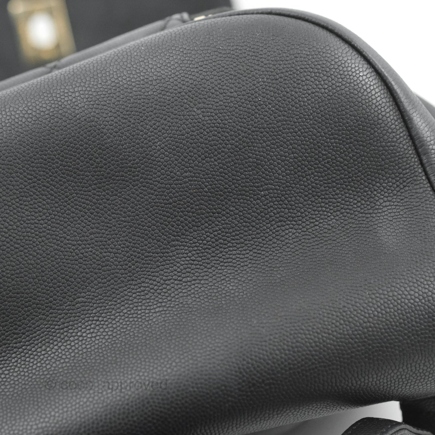 Chanel Quilted Business Affinity Backpack Black Caviar Gold Hardware