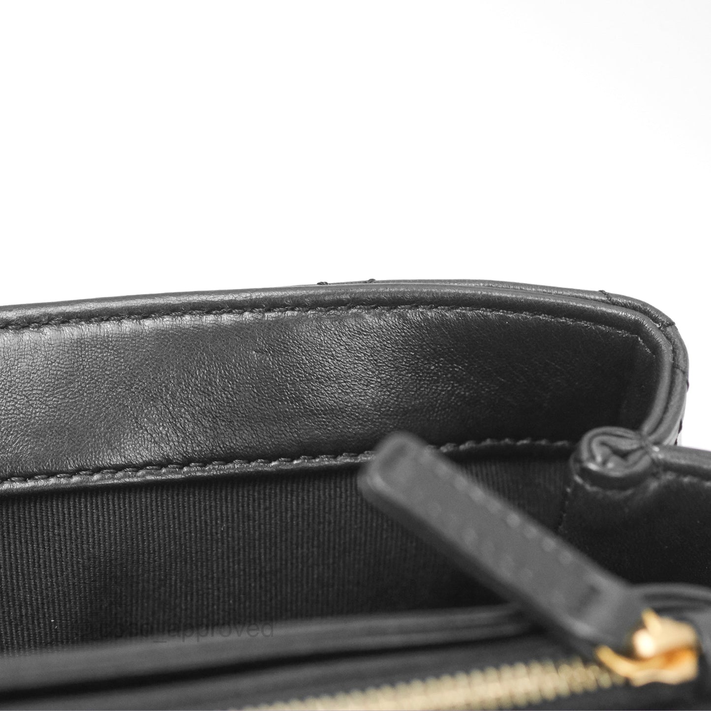 Chanel Flap Bag with Adjustable Strap Black Lambskin Aged Gold Hardware 22K