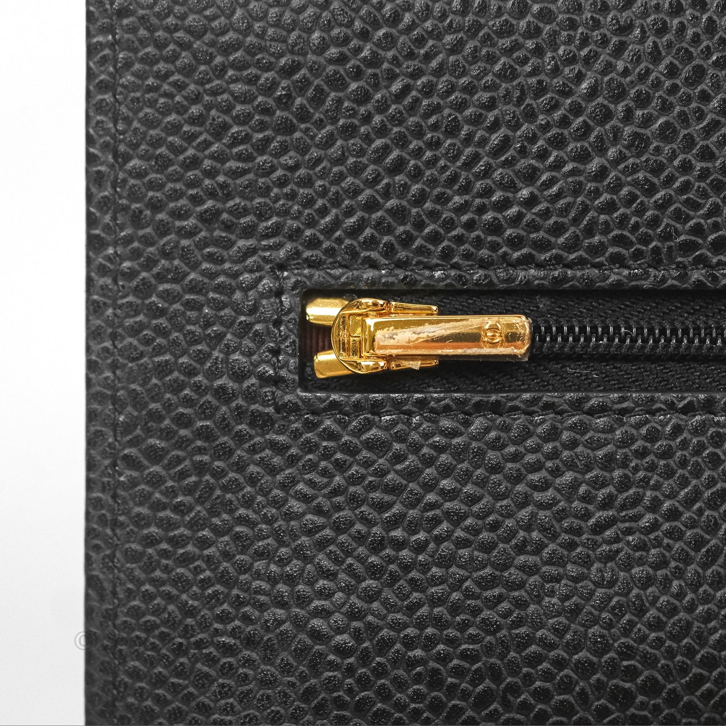 Chanel Classic Wallet On Chain WOC Quilted Black Caviar Gold Hardware
