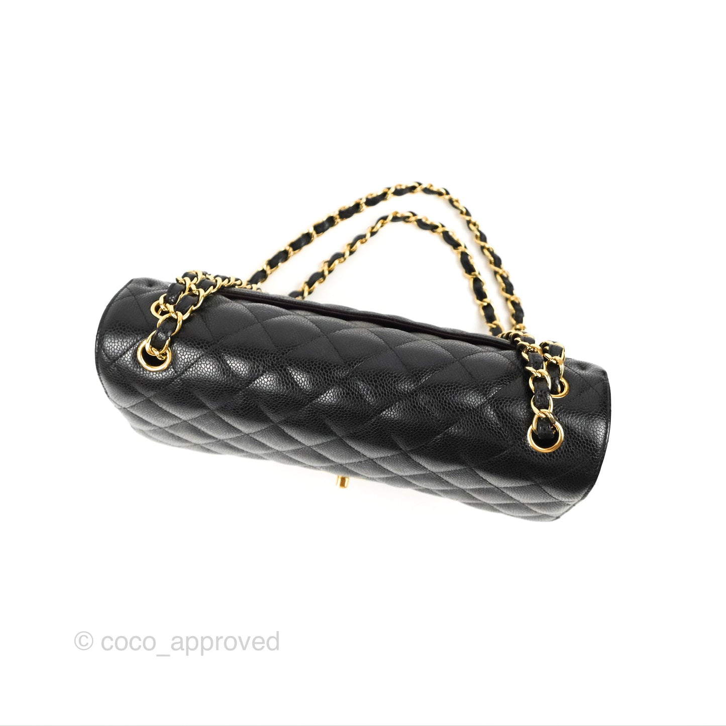 Chanel Jumbo Double Flap Black Caviar Gold Hardware⁣⁣