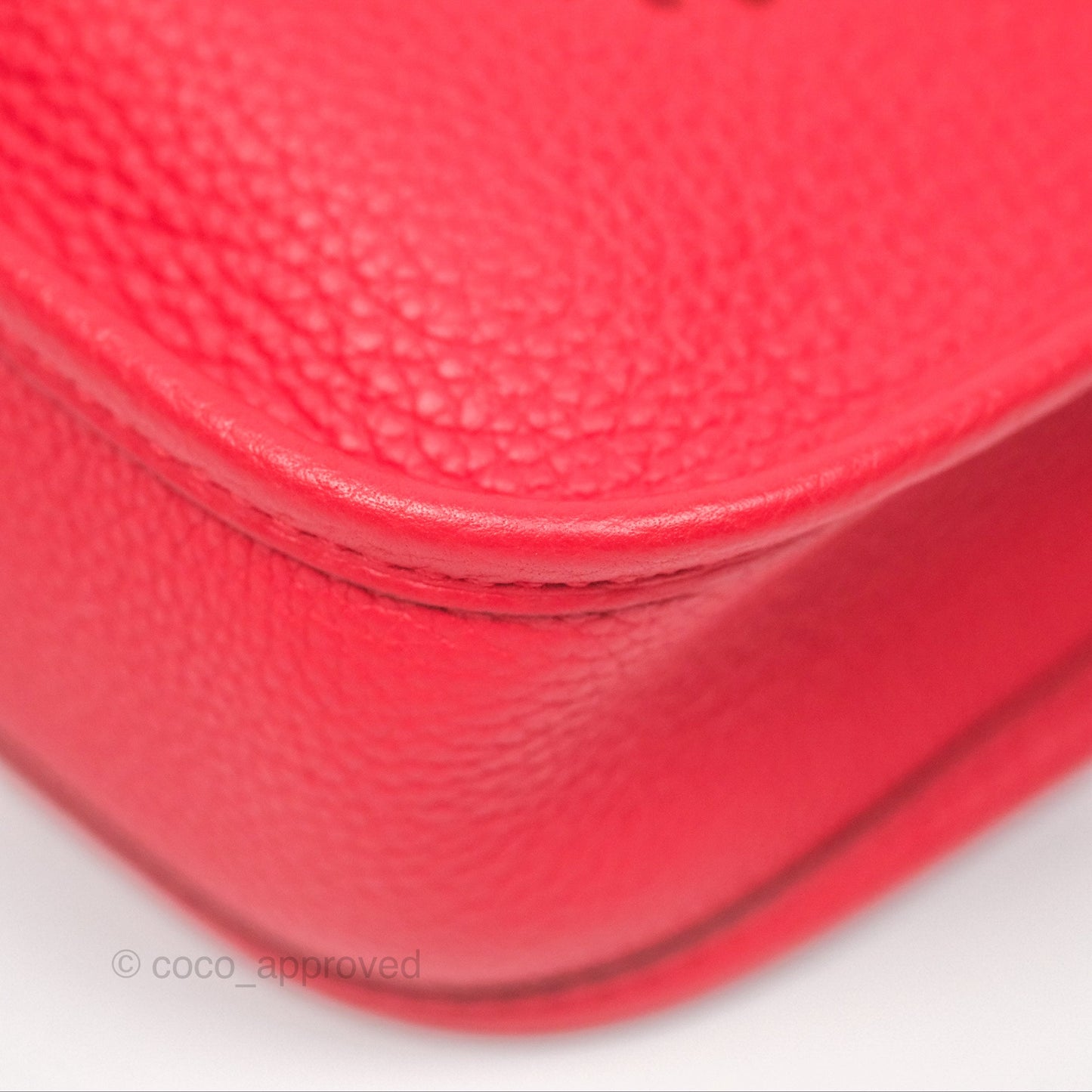 Hermès Mini Evelyne 16 Amazone Rouge de Coeur TM Palladium Hardware