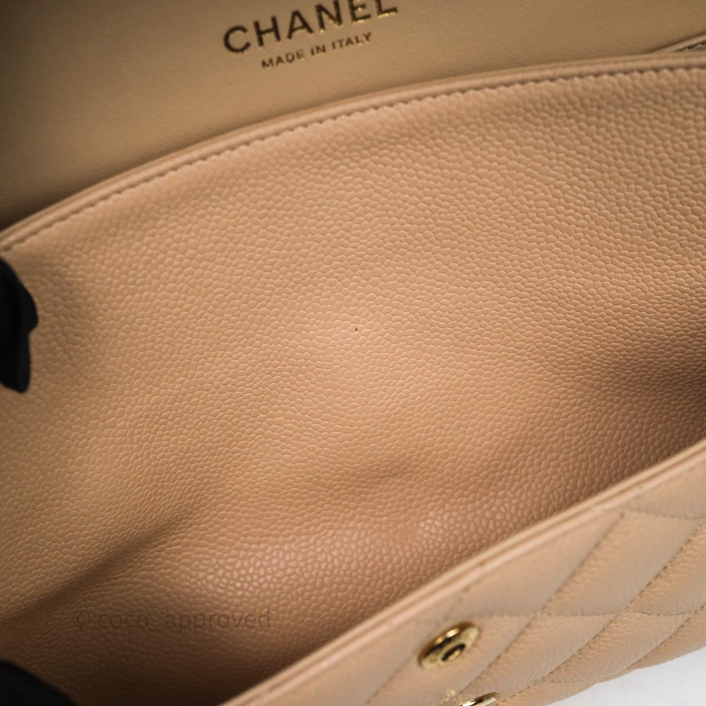 Chanel Jumbo Double Flap Beige Caviar Gold Hardware⁣⁣