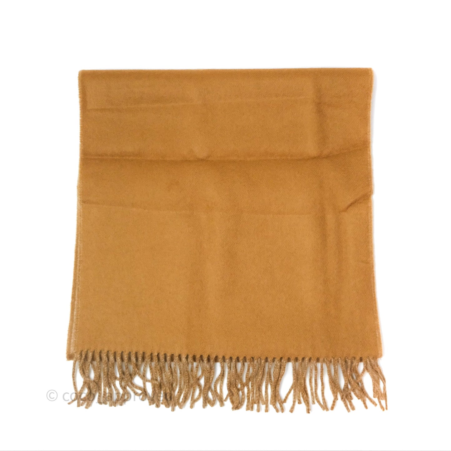 Hermès Cashmere Recto-Verso Scarf Camel/Bei