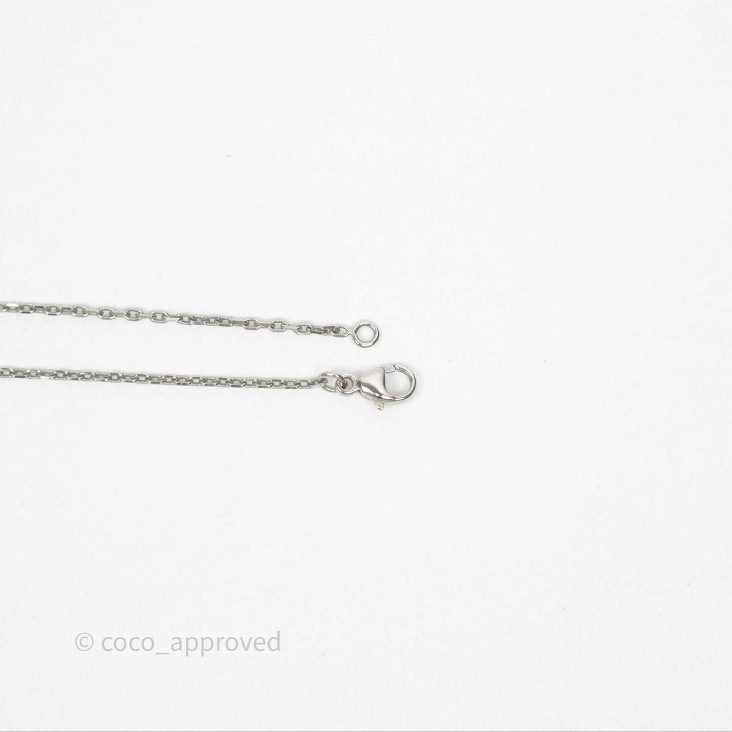 Hermès Pop H Light Pink Pendant Necklace Silver Hardware