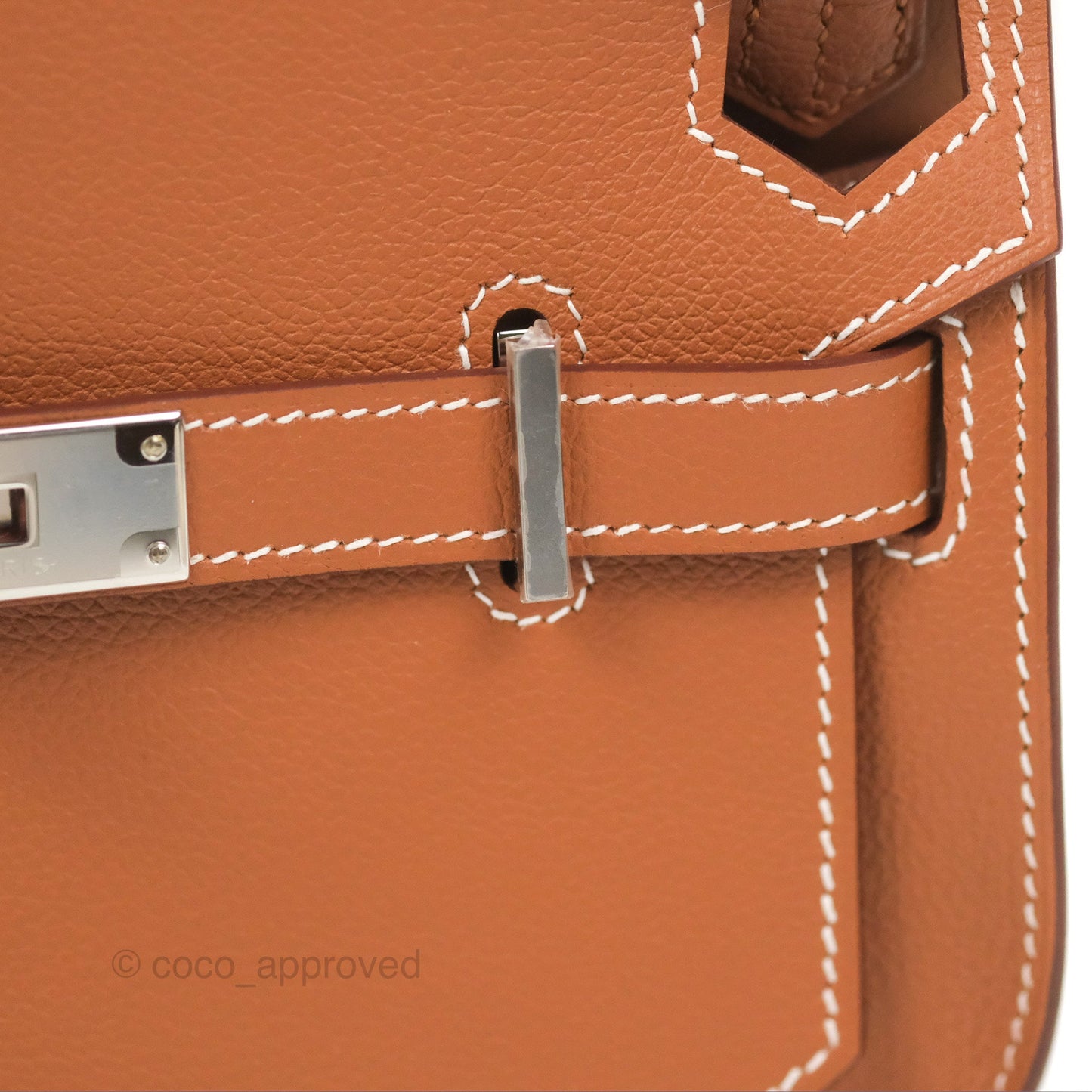 Hermès Mini Jypsiere Gold Evercolor Palladium Hardware
