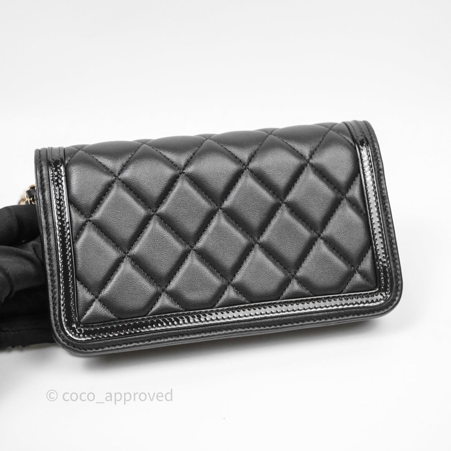 Chanel Mini Flap Bag Black Lambskin Gold Hardware