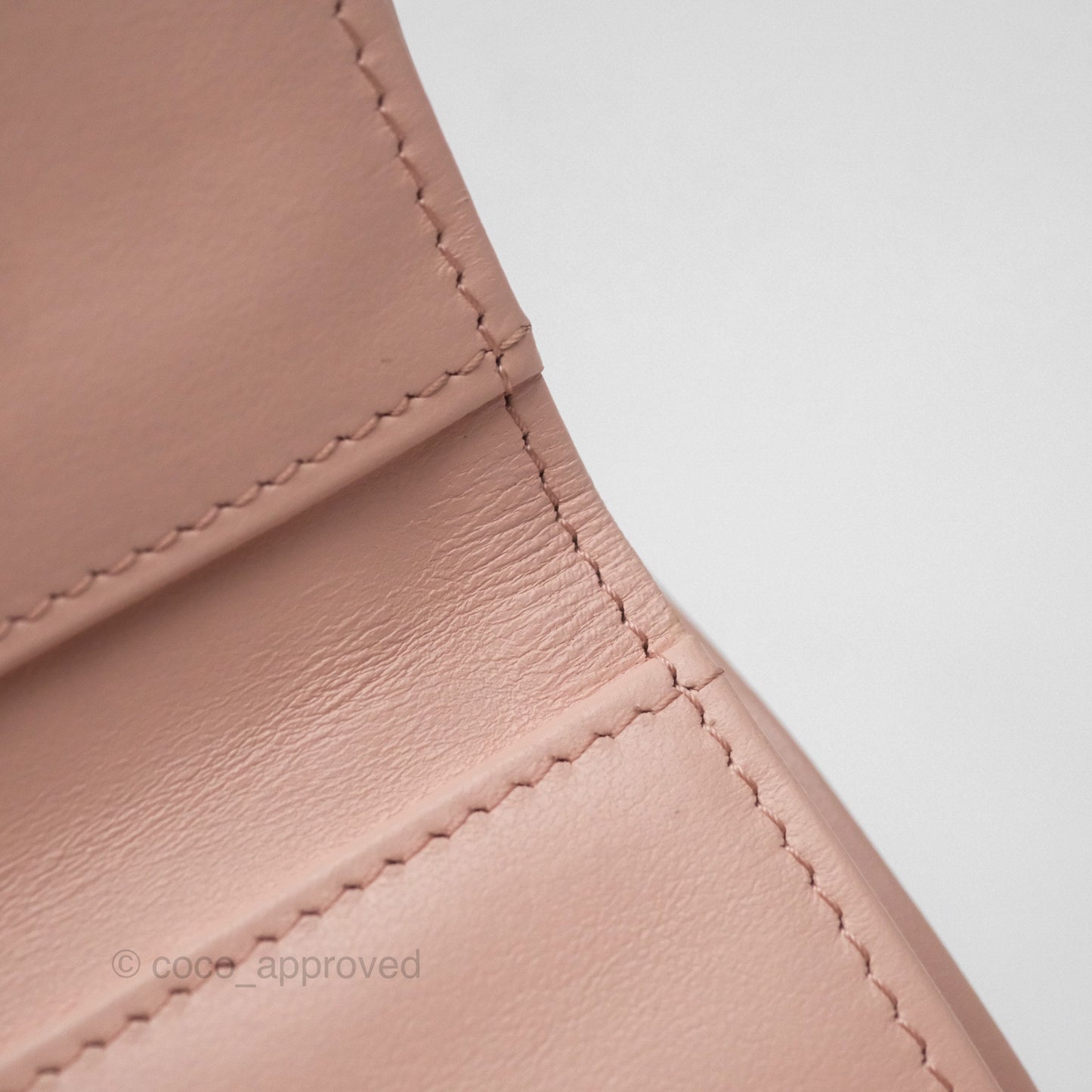 Chanel Quilted Small Classic Flap Trifold Wallet Pink Caviar Gold Hardware
