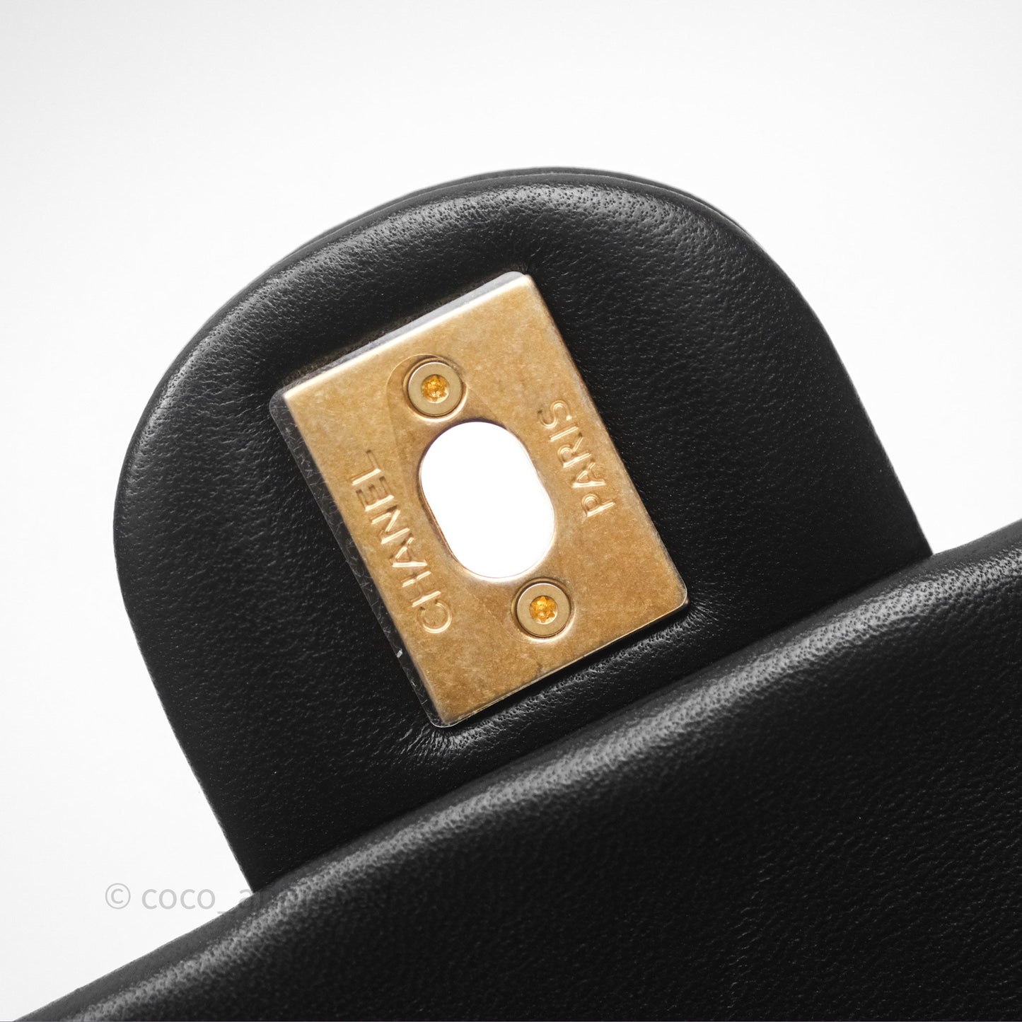 Chanel Quilted My Perfect Mini With Pearl Black Lambskin Gold Hardware 21K
