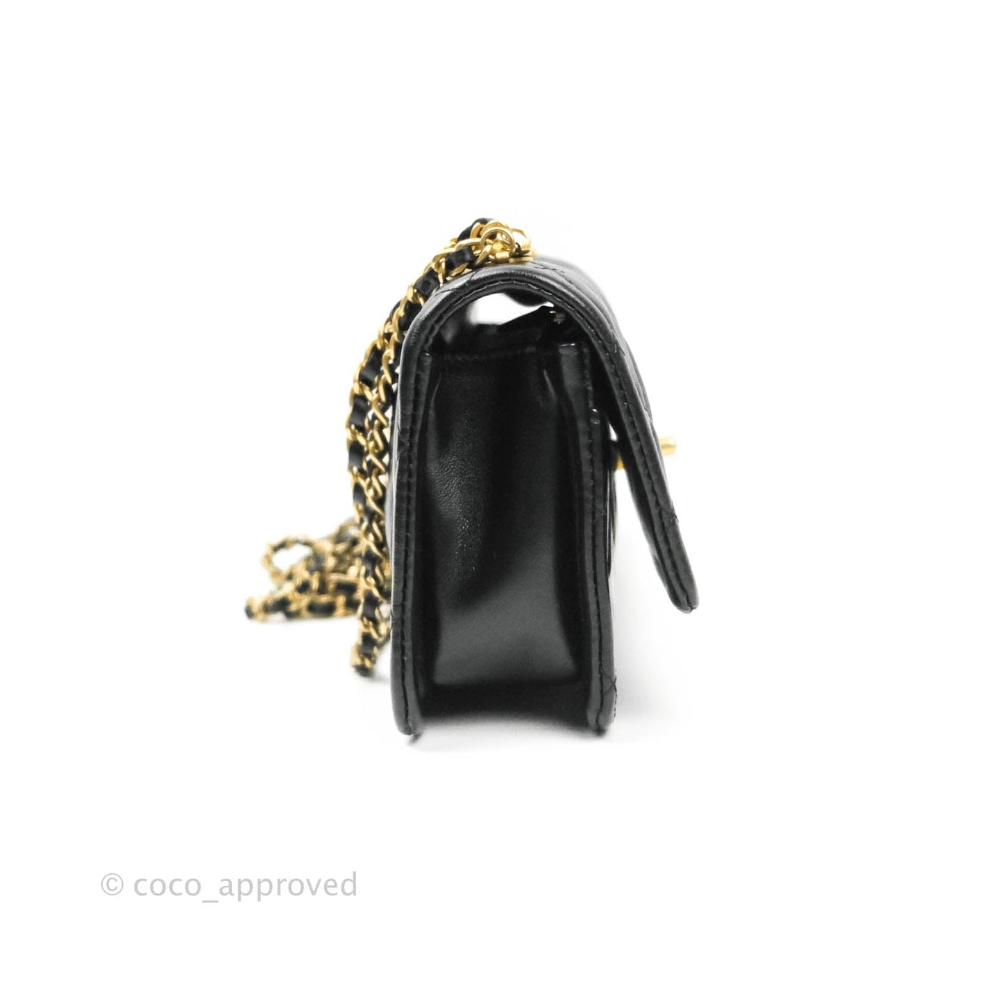Chanel Clutch With Chain (O-purse-vanity With Chain) Black