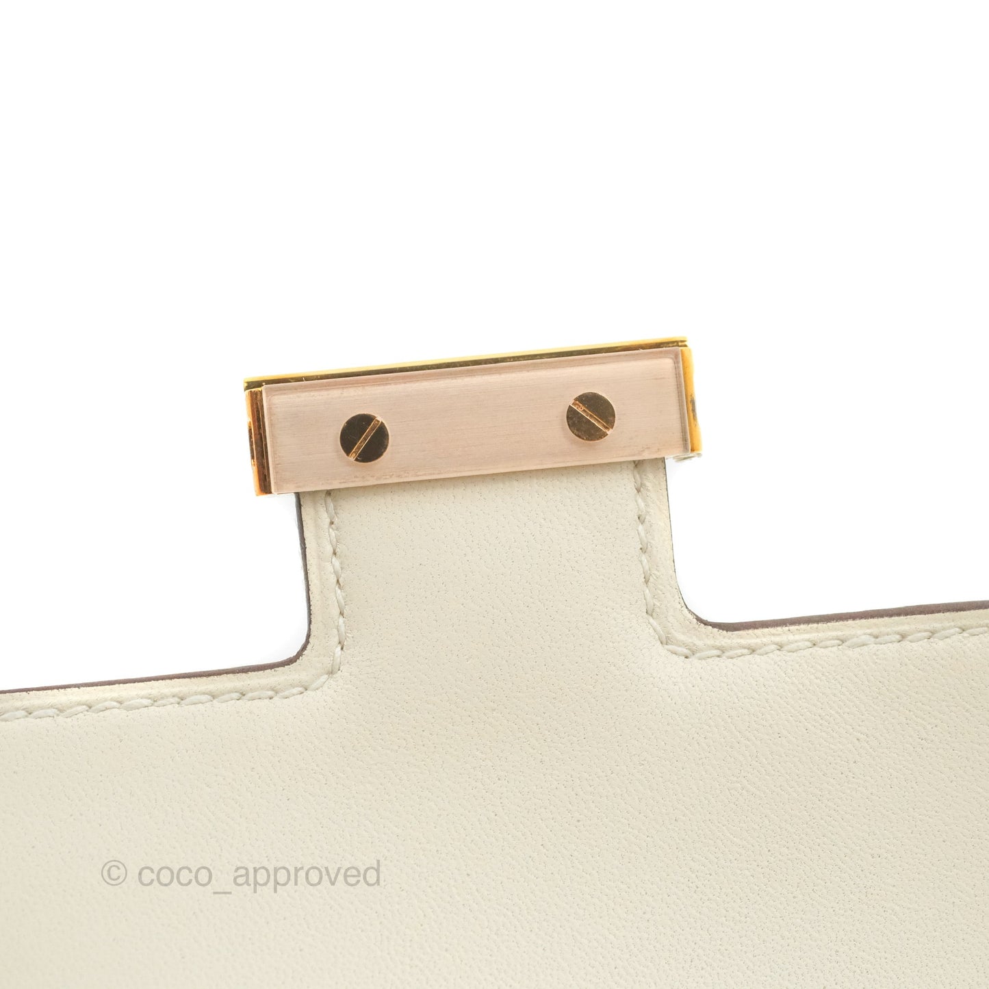 Hermès Constance Mini 18cm Nata Epsom Rose Gold Hardware