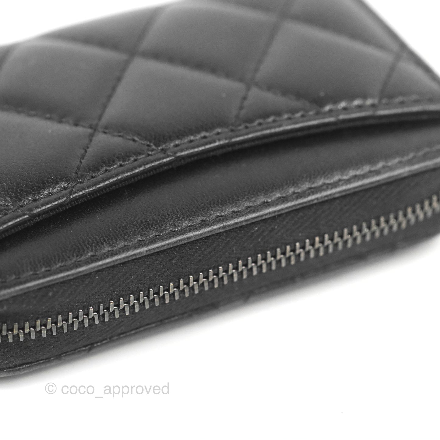 Chanel Classic Zipped Coin Purse So Black Lambskin