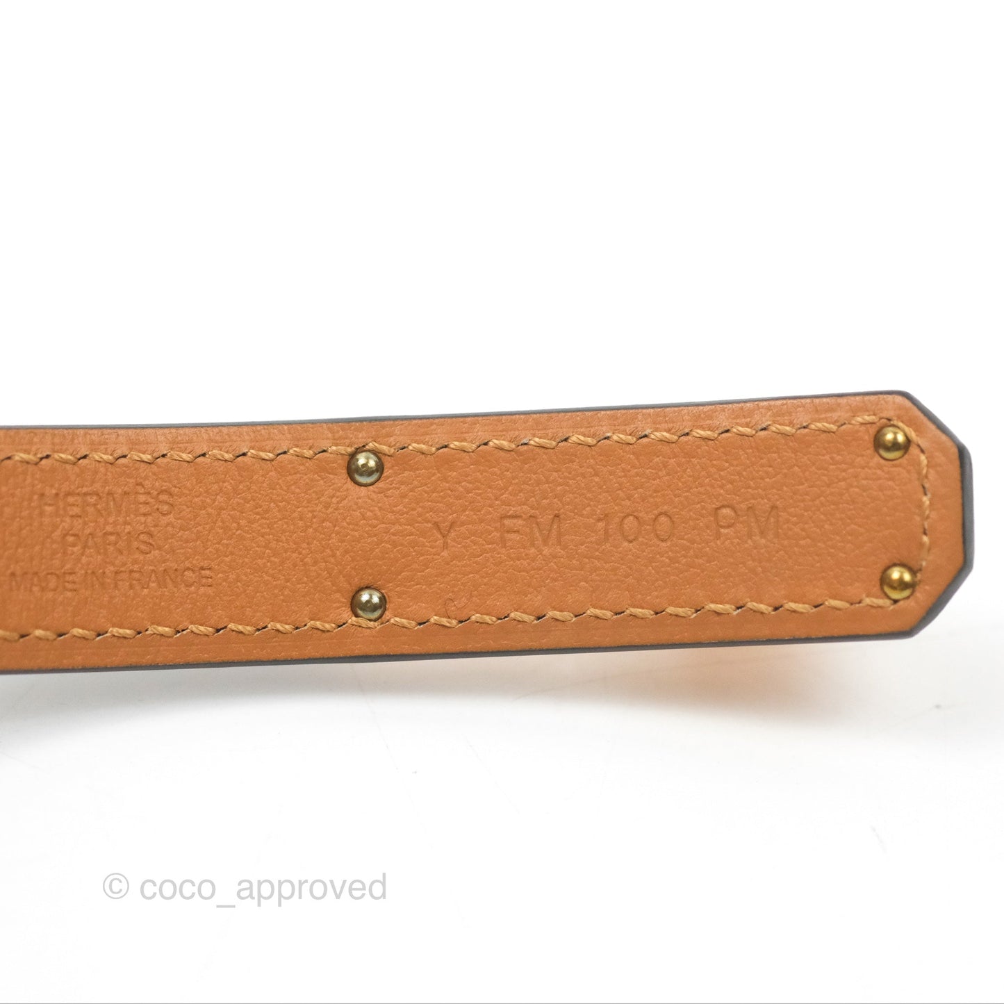 Hermès Kelly Buckle Belt Etoupe Epsom Rose Gold Hardware