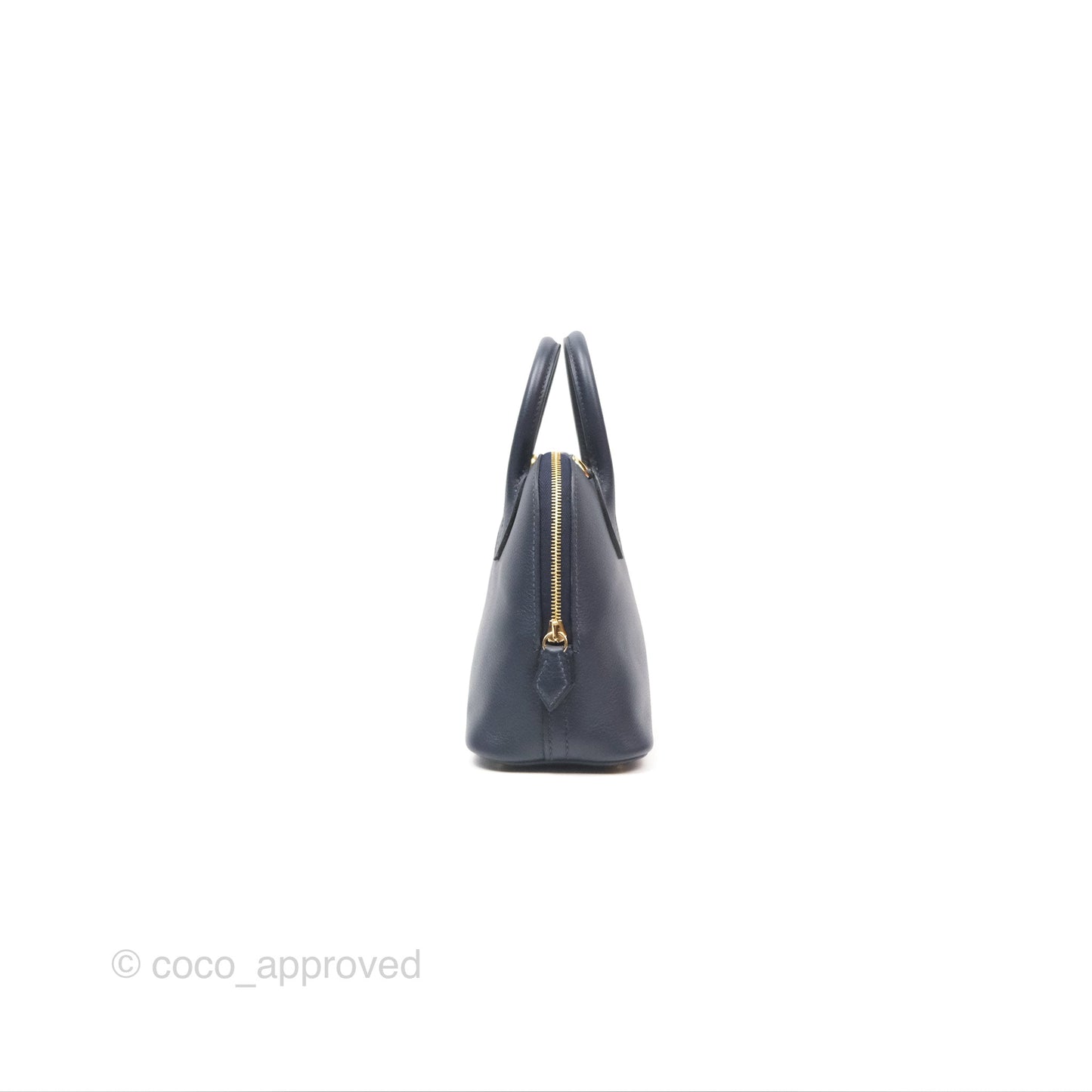 Hermès Bolide Mini 1923 Bleu Nuit 2Z Evercolor Gold Hardware