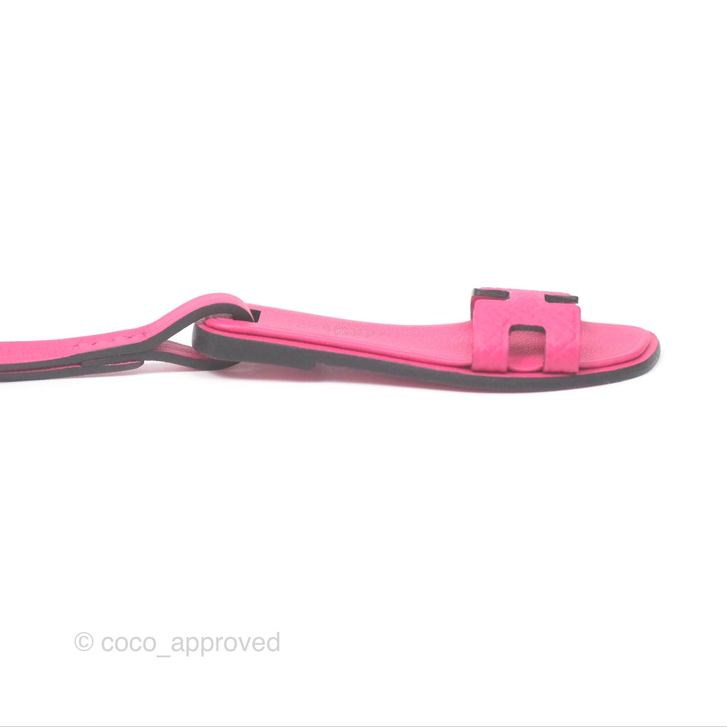 Hermès Oran Nano Bag Charm Rose Mexico Epsom