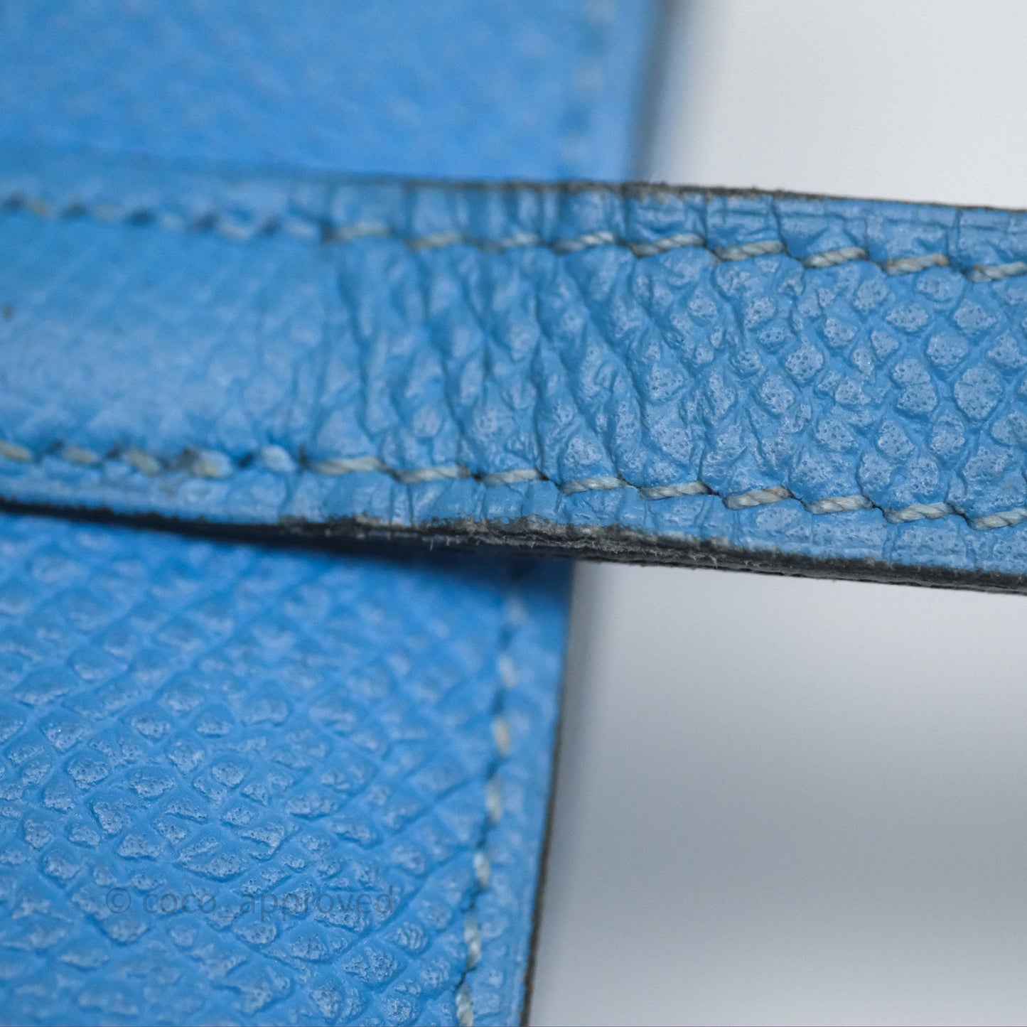 Hermès Kelly Depliant Wallet Blue Epsom Gold Hardware