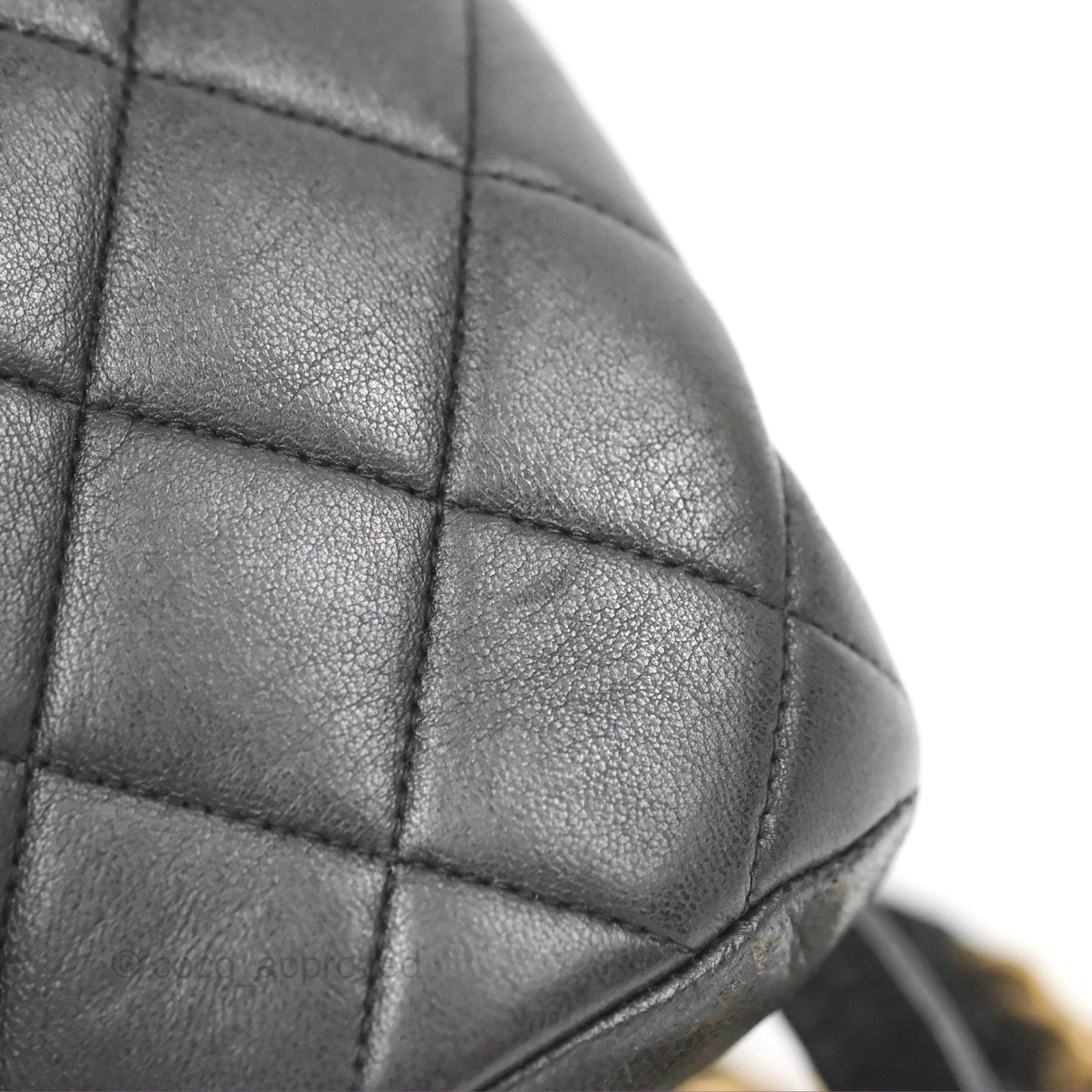 Chanel Vintage CC Duma Backpack Black Lambskin 24K Gold Hardware