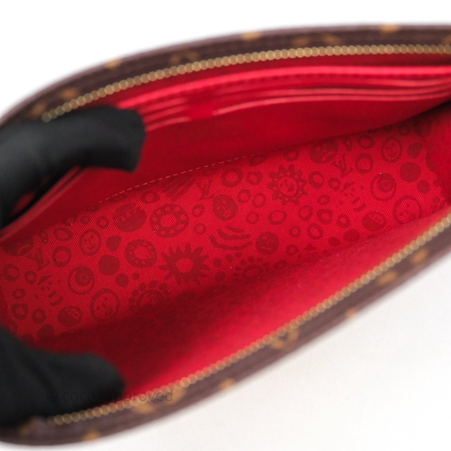 Louis Vuitton x Yayoi Kusama Toiletry Pouch on Chain Monogram Embroidered