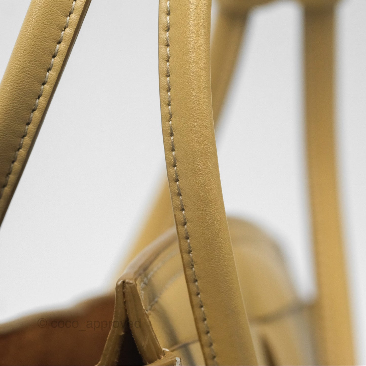Bottega Veneta Arco Mini Intrecciato Textured-leather Tote Yellow