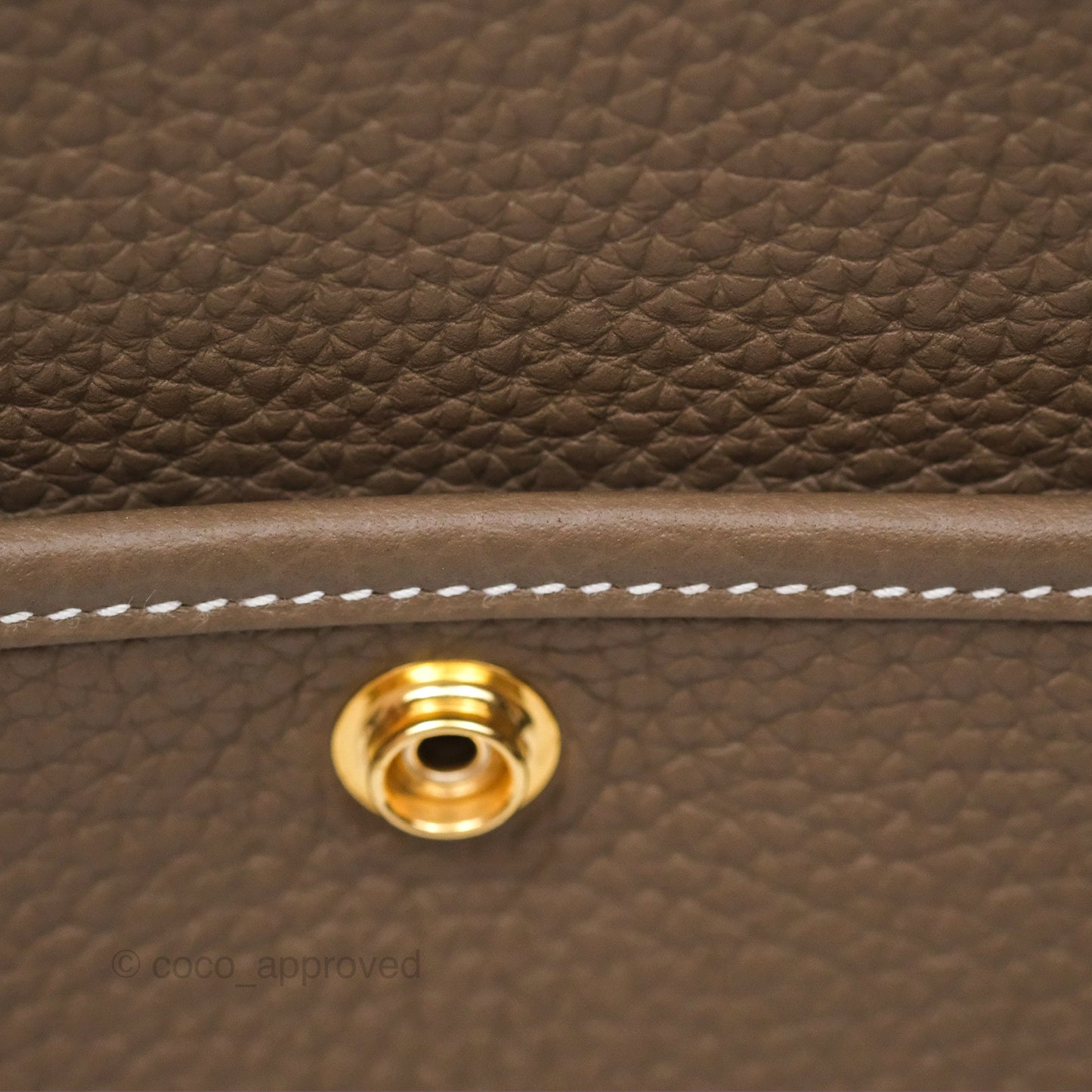 Hermes Evelyne III 29 Etoupe 18 Clemence Gold Hardware