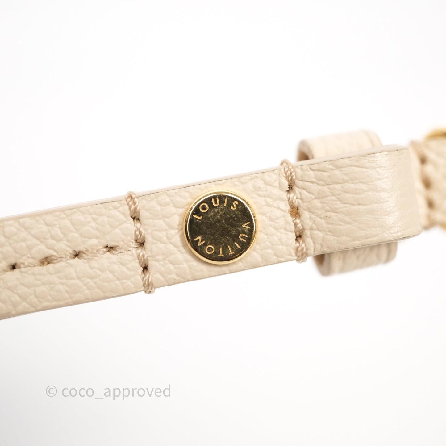 Louis Vuitton Easy Pouch On Strap Crème Monogram Empreinte Leather