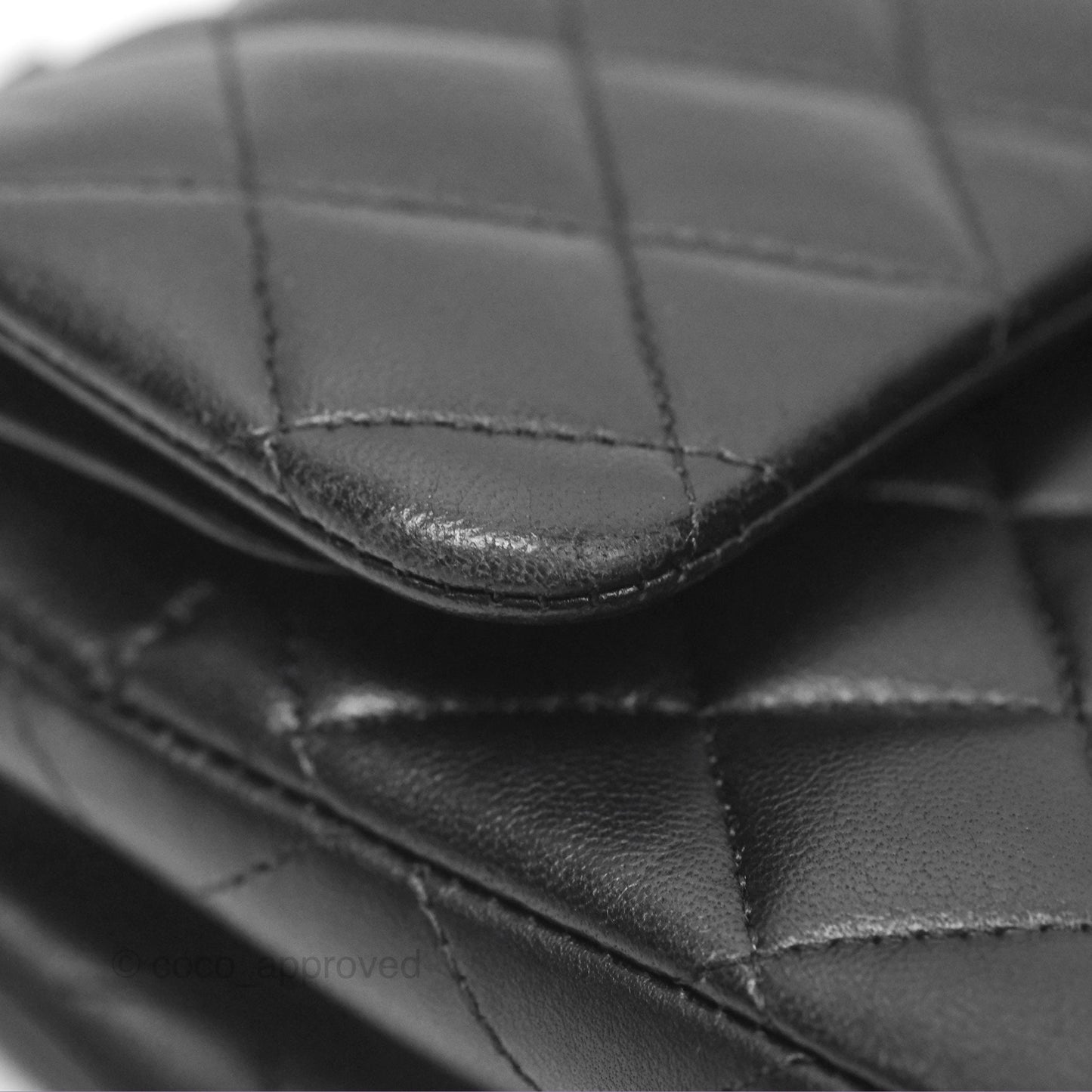 Chanel Small Classic Quilted Flap Black Lambskin Gold Hardware