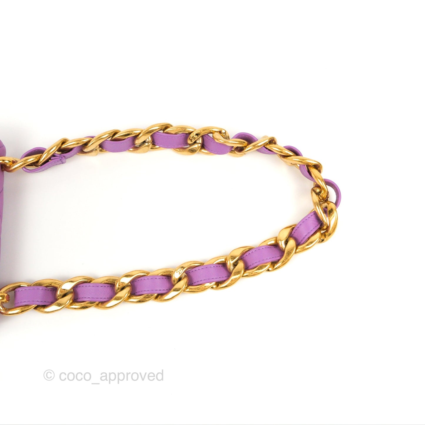 Chanel Quilted Mini CC Funky Town Flap Purple Lambskin Gold Hardware