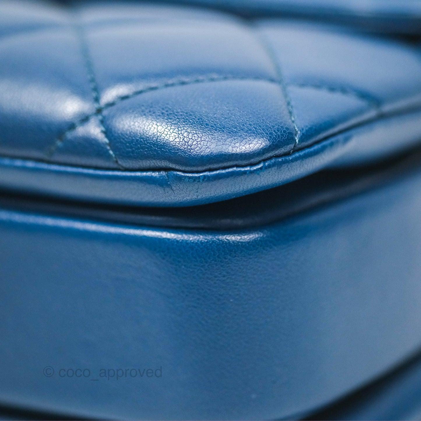Chanel Medium Trendy CC Navy Blue Lambskin Gold Hardware
