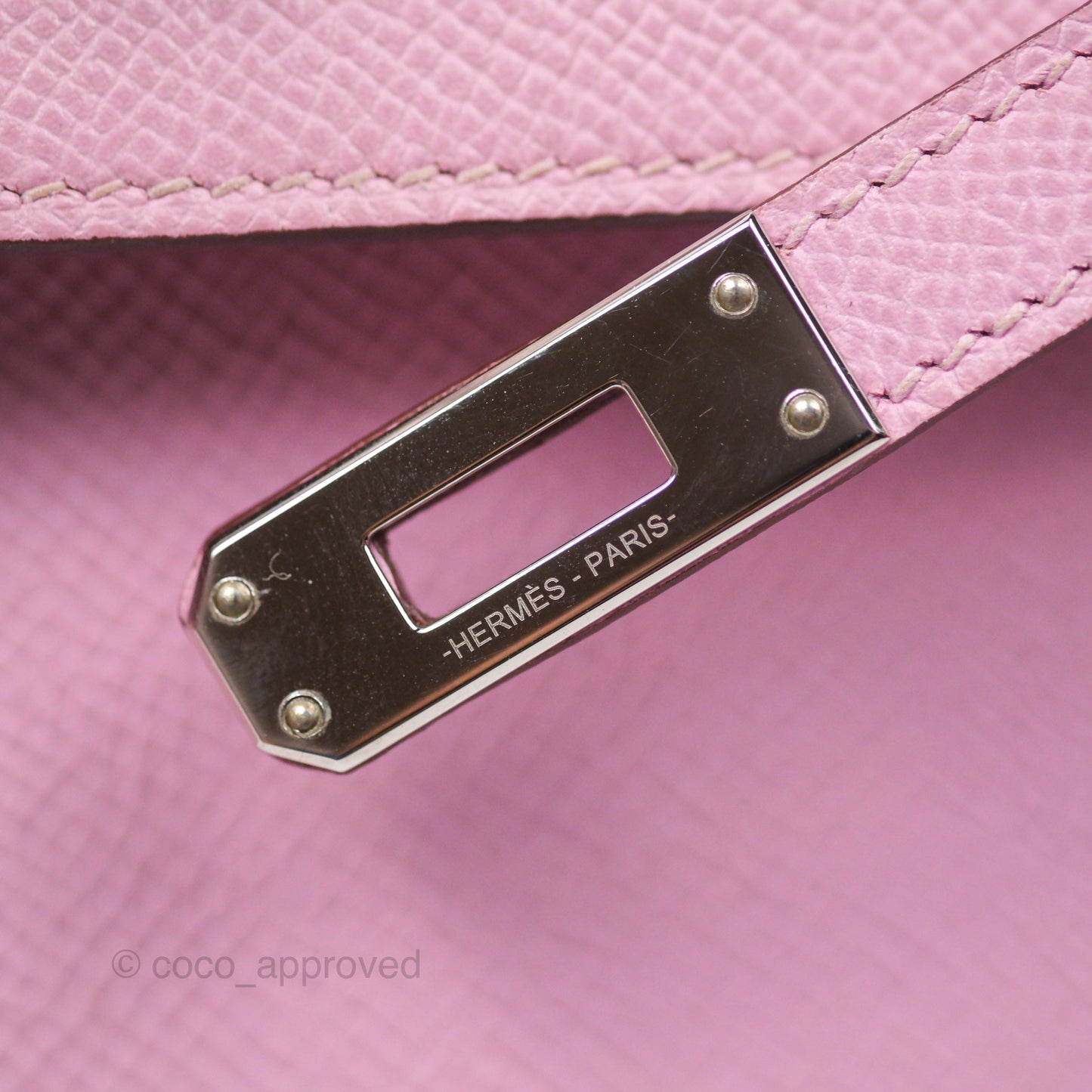 Hermès Sellier Kelly 25 Mauve Sylvestre X9 Epsom Palladium Hardware