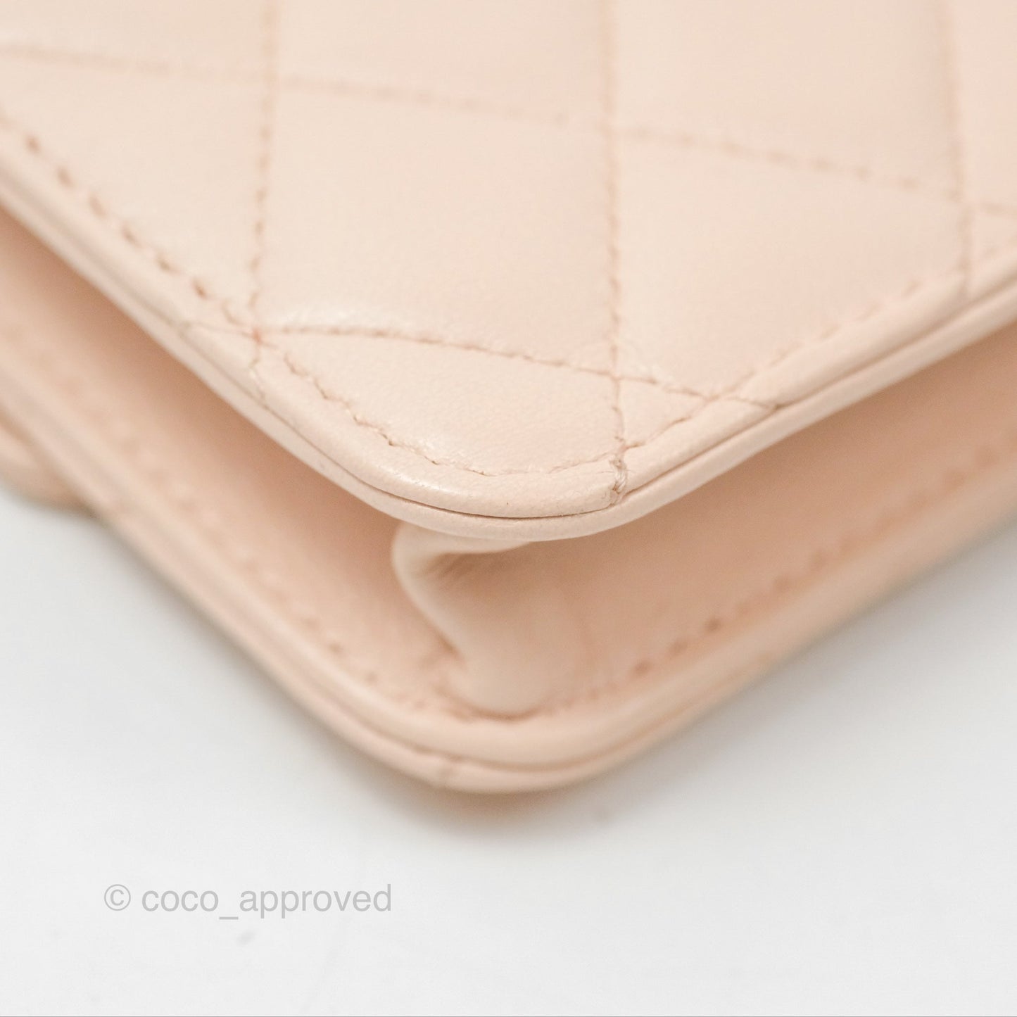 Chanel Mini Pearl Crush Clutch With Chain Belt Rose Clair Pink Aged Gold Hardware